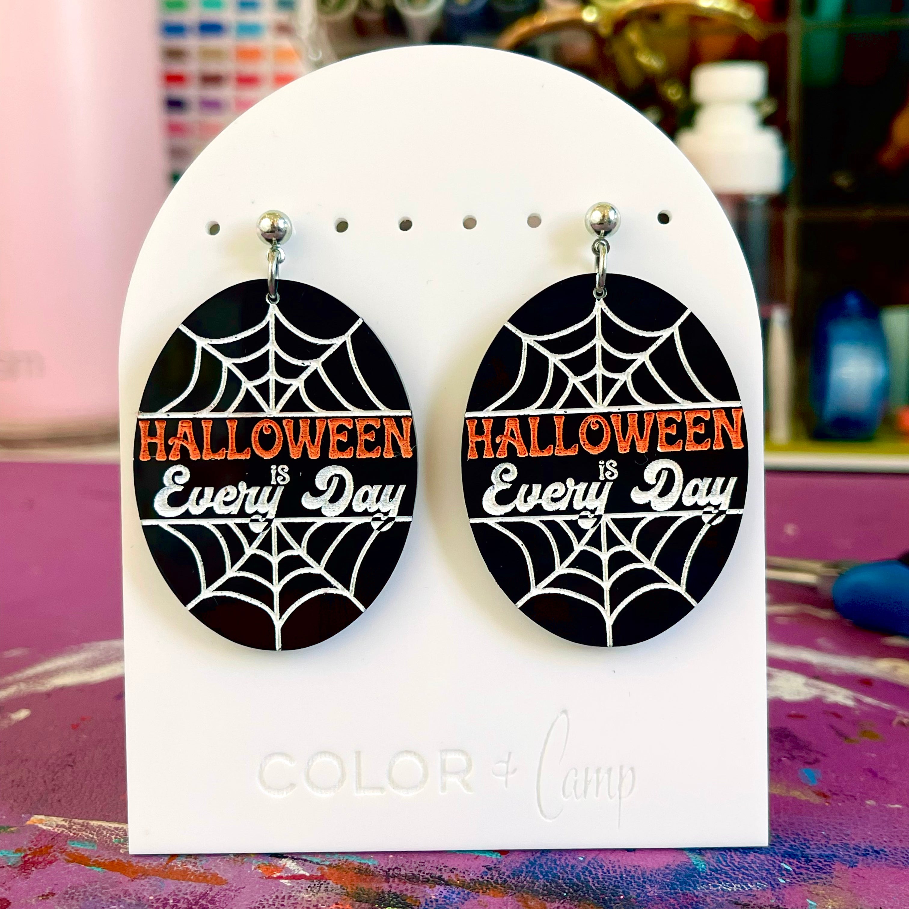 Halloweeen is Every Day - Retro Halloween Earrings