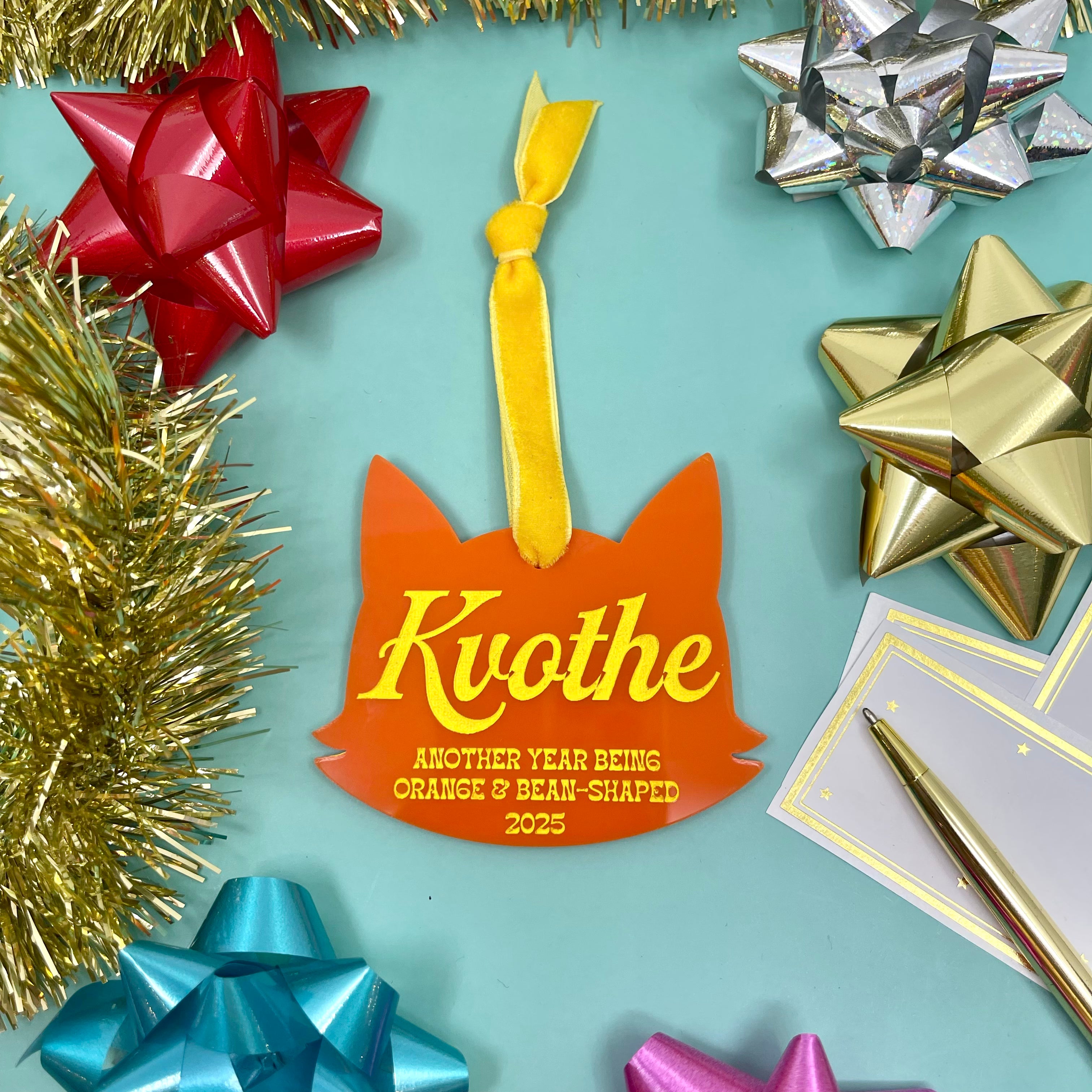 That Darn Cat - Custom Retro Christmas Ornament