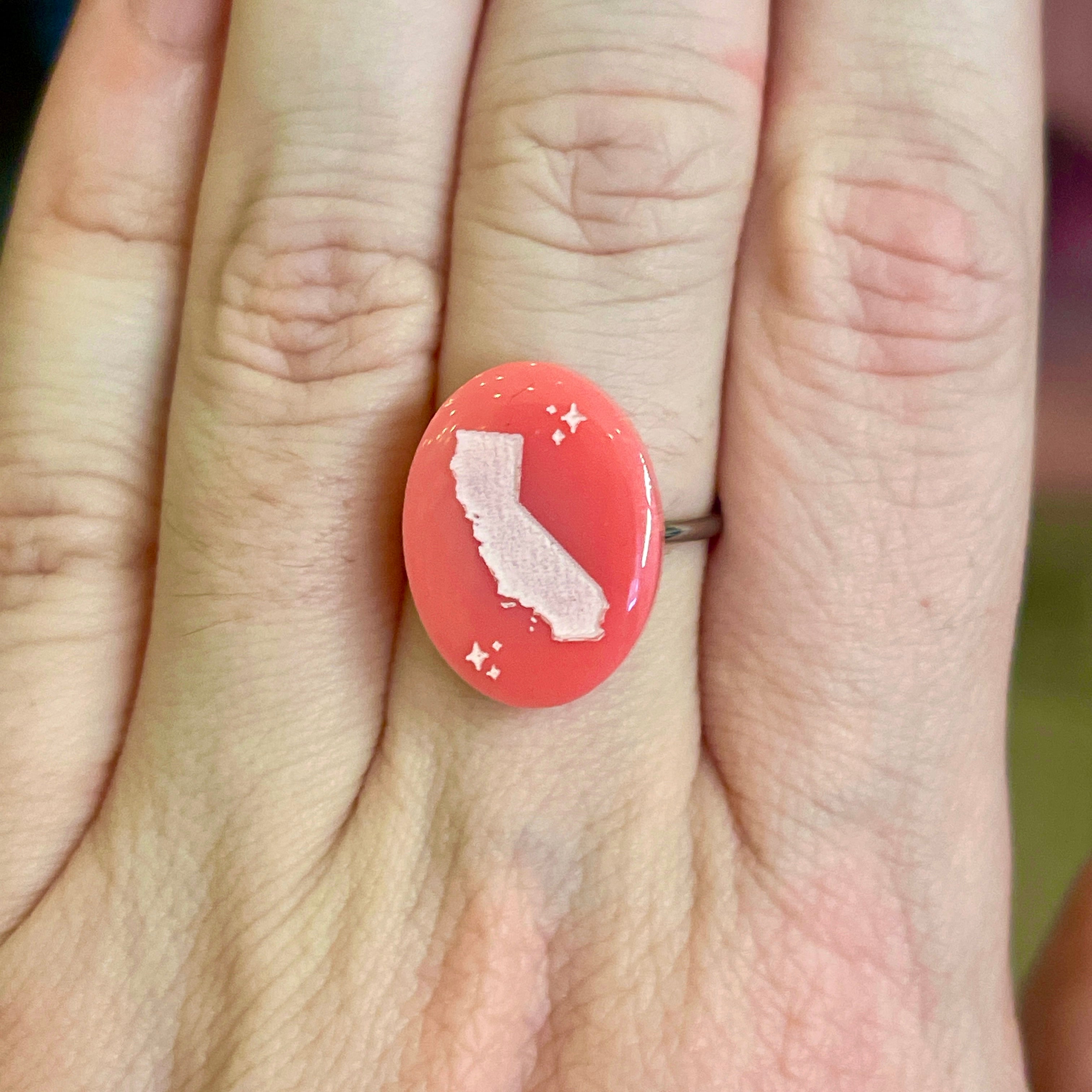 Custom State Cameo Ring