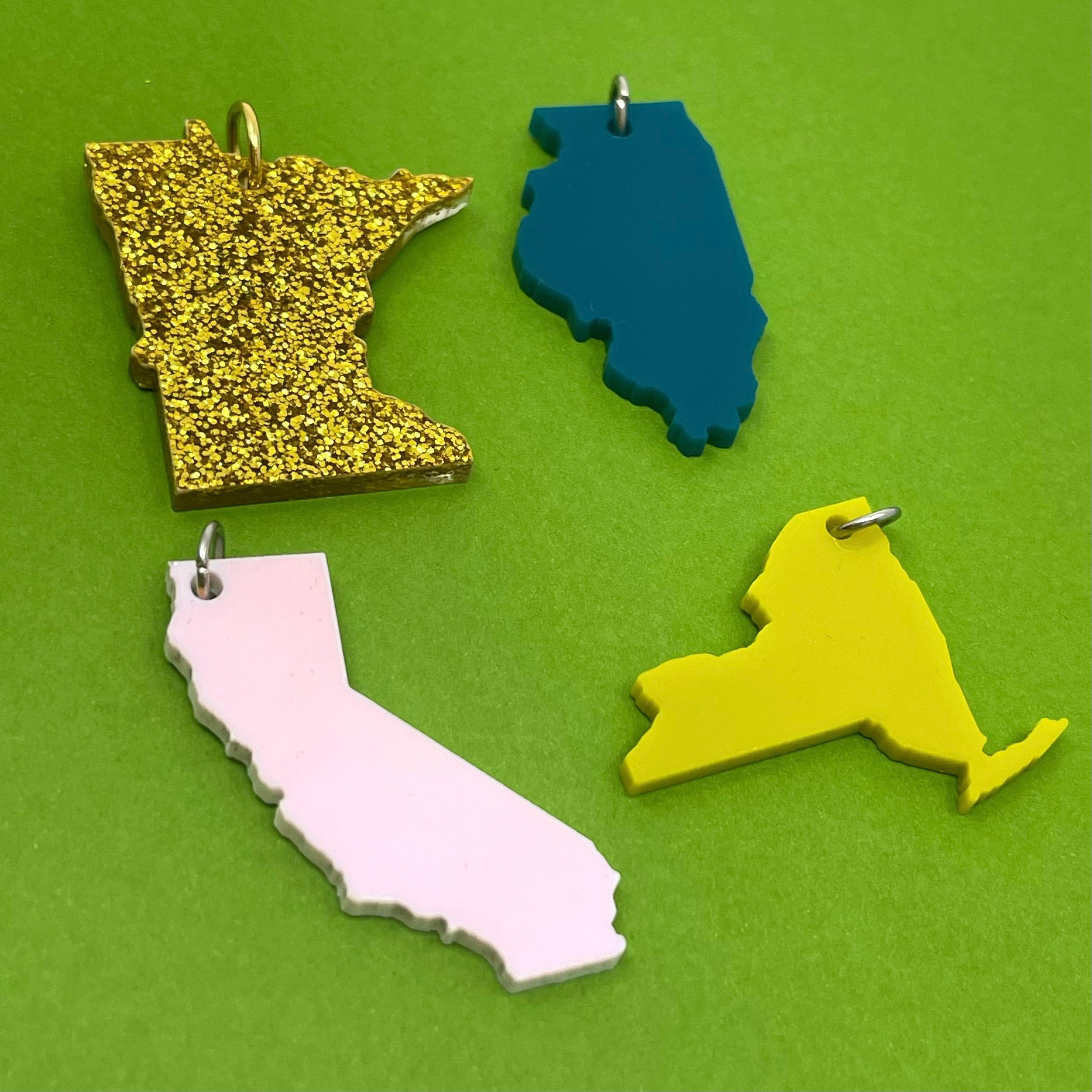 Custom State Cutout Pendant