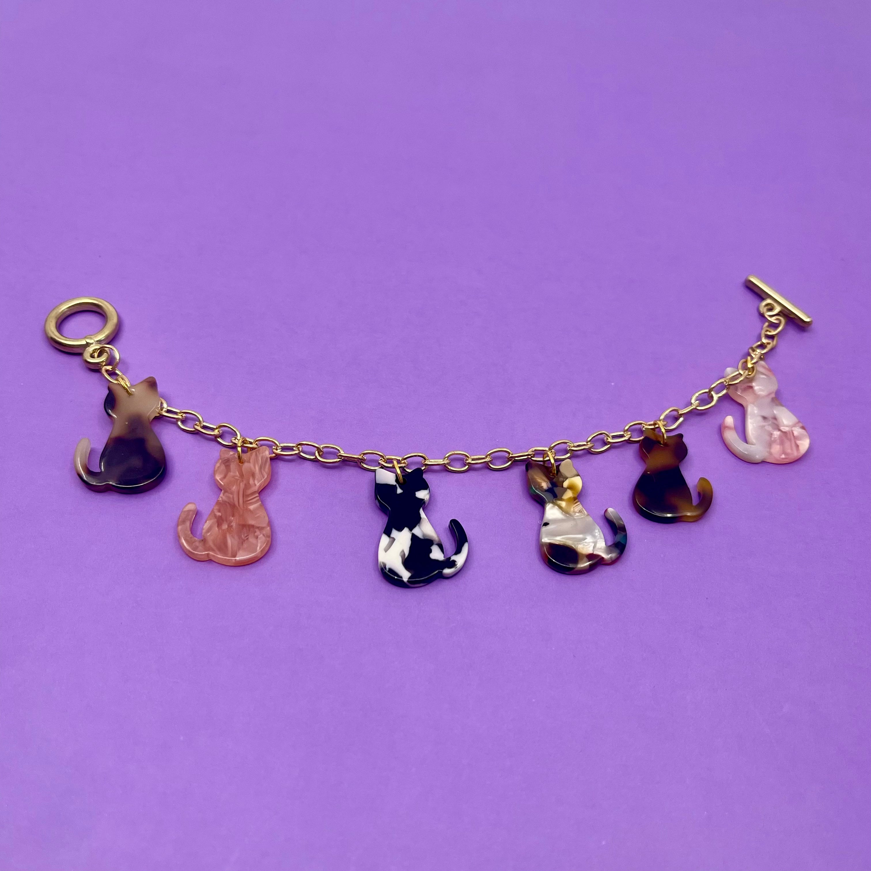 Cat Colony Charm Bracelet