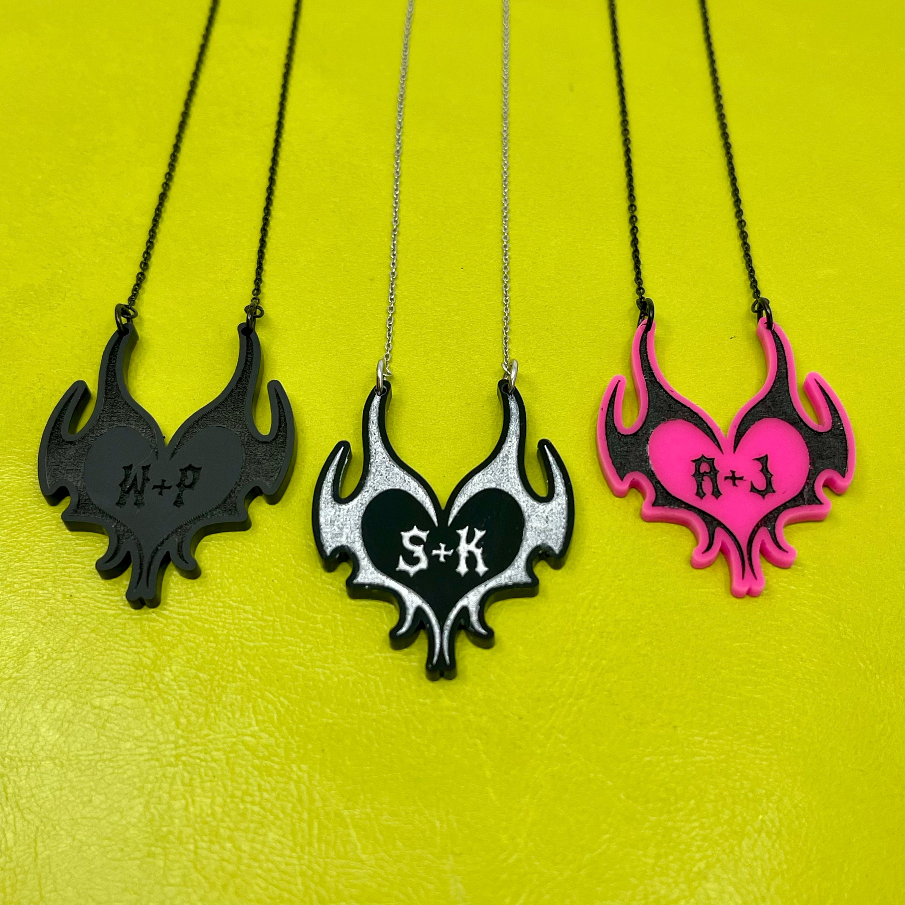 Custom Metalhead Lover's Necklace