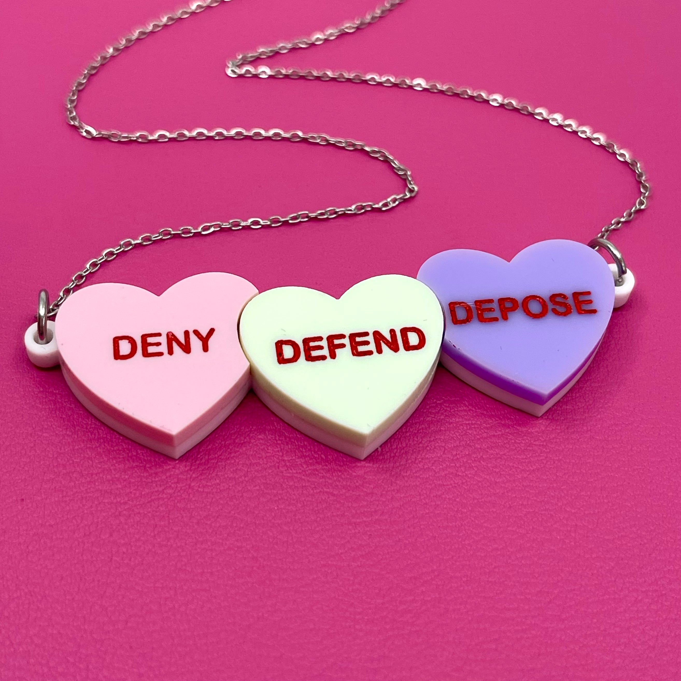 Triple D Candy Hearts Statement Necklace