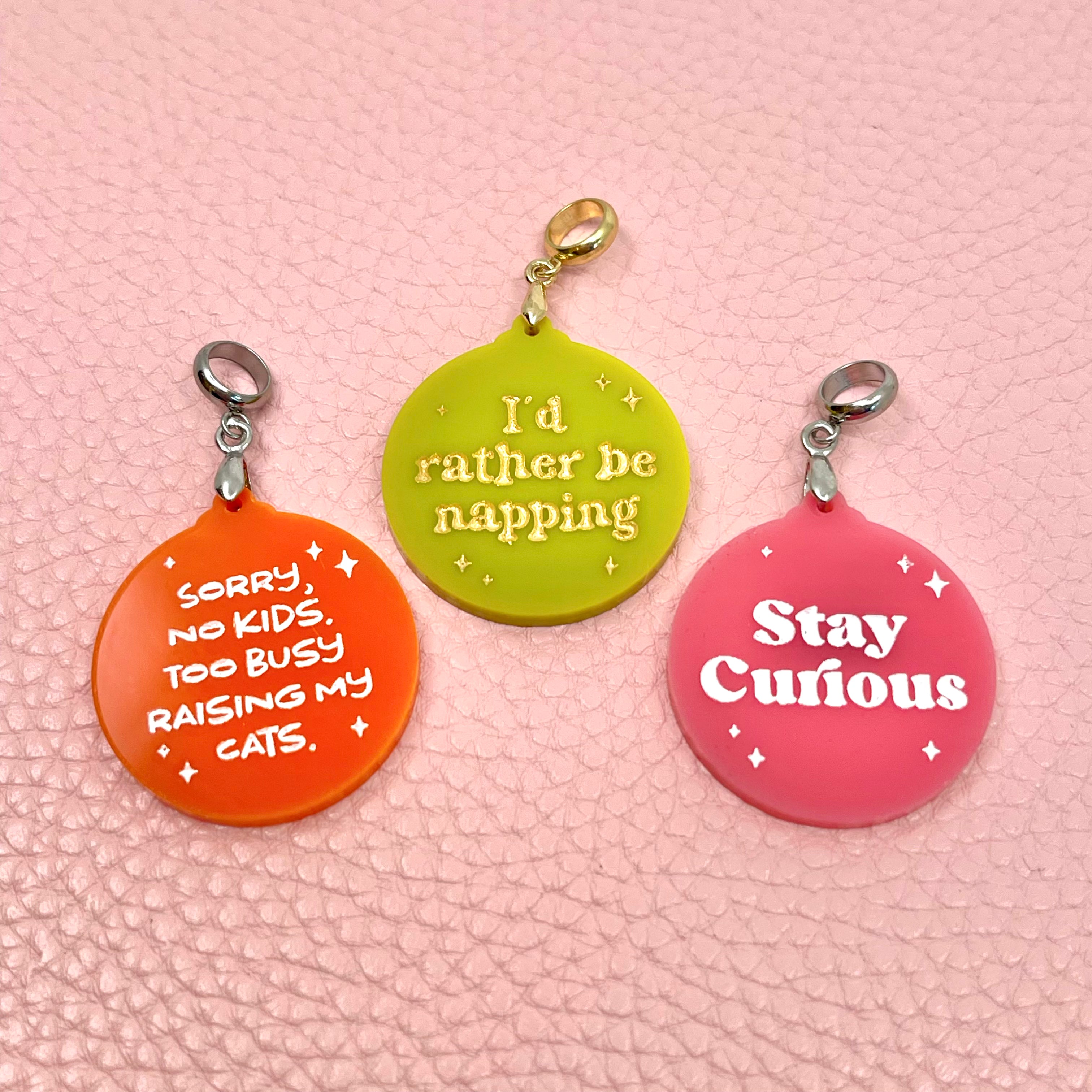 Custom Short Quote Round Pendant