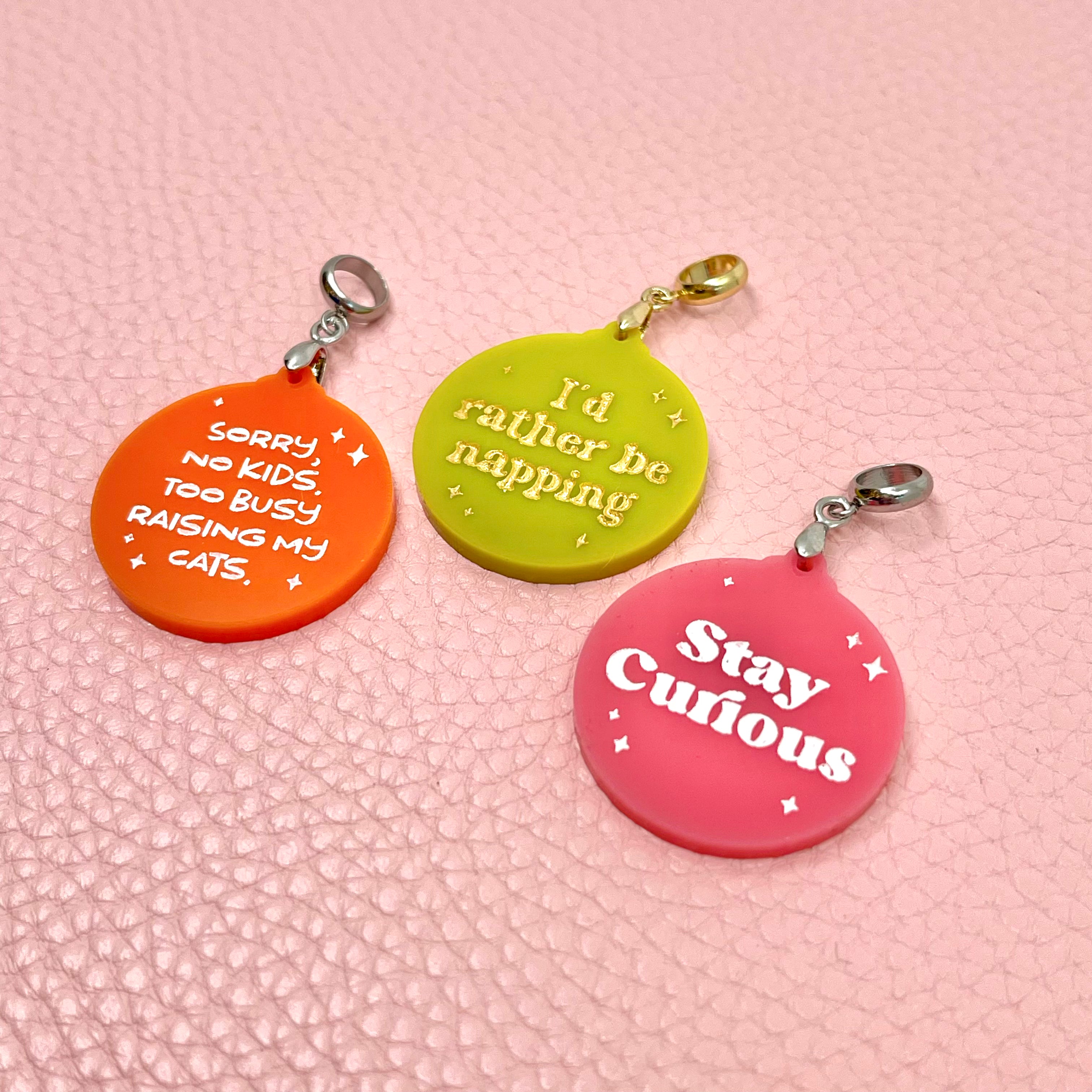 Custom Short Quote Round Pendant