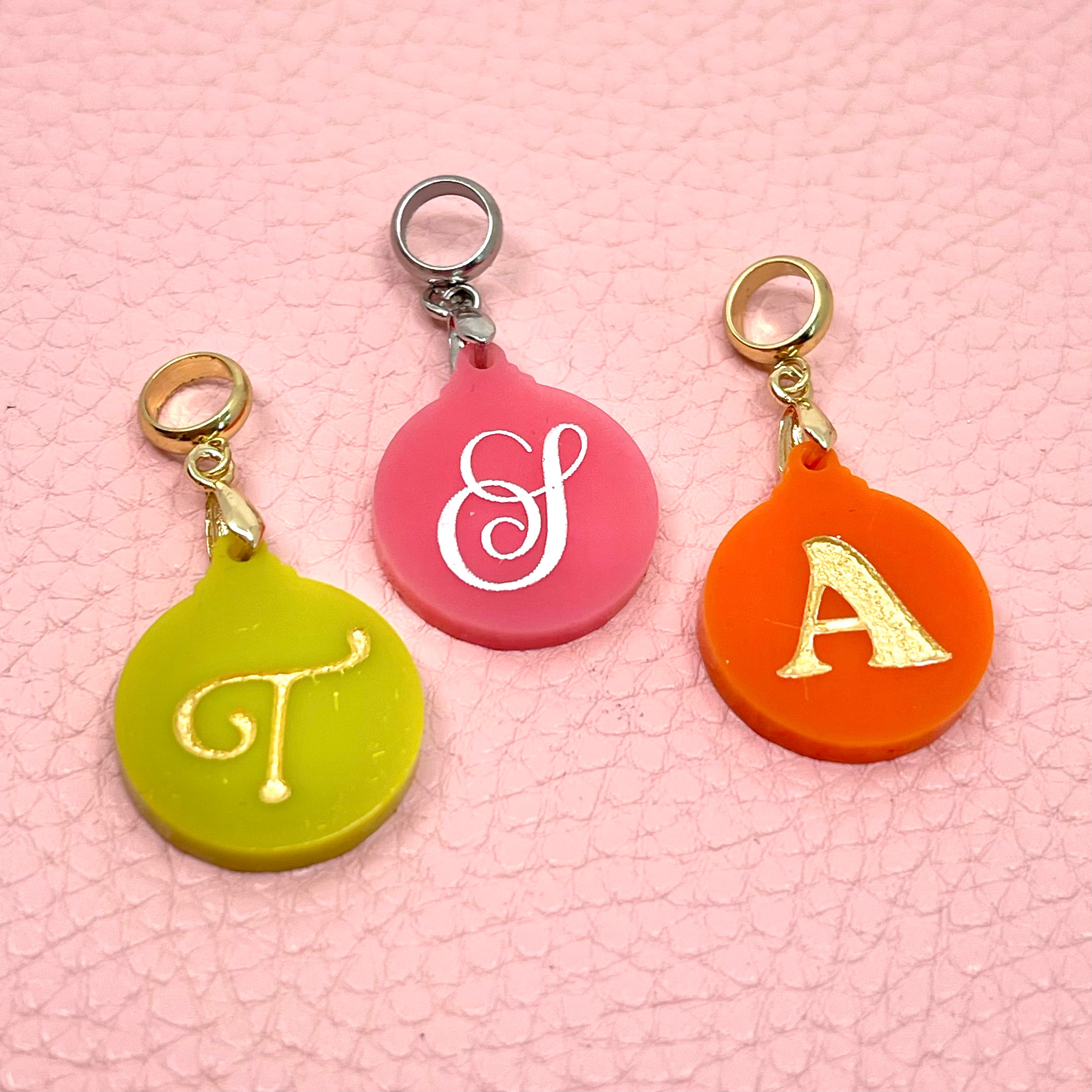 Custom Round Initial Pendant