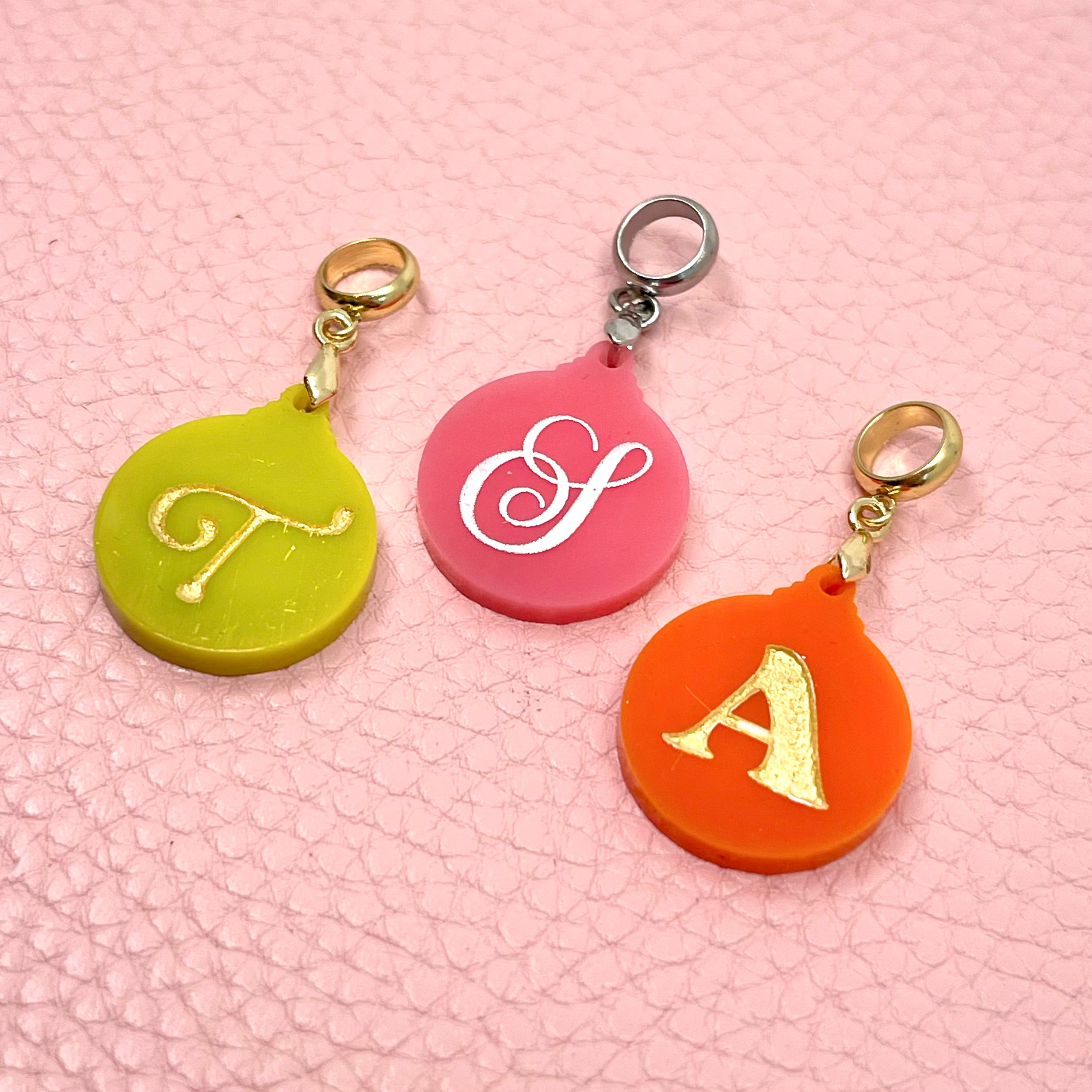 Custom Round Initial Pendant