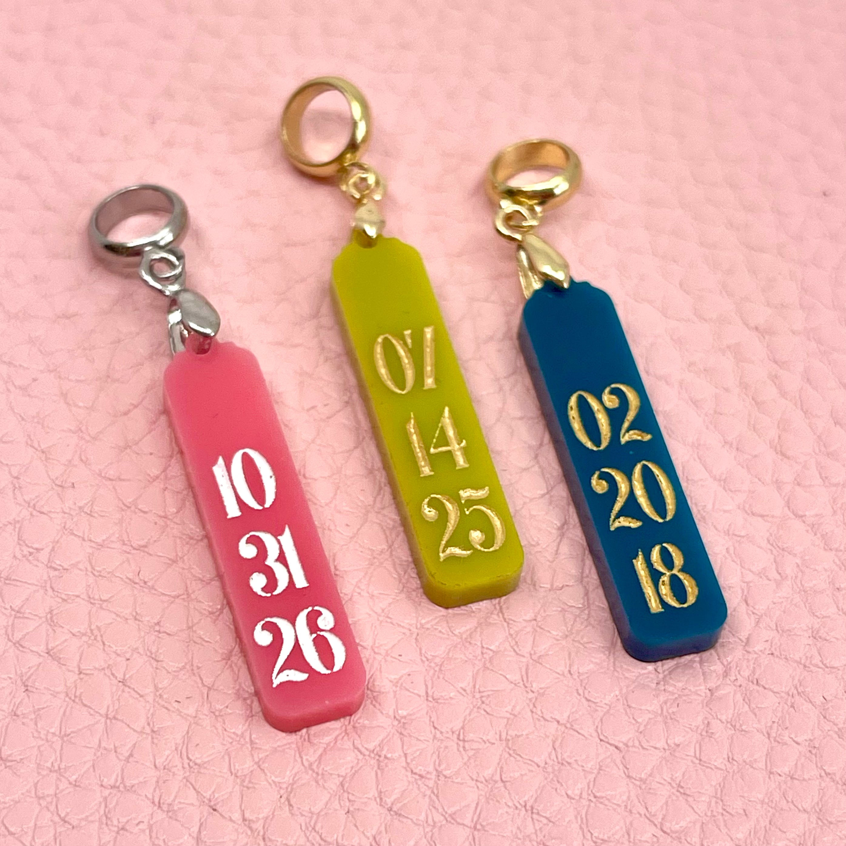 Custom Date Tag Pendant