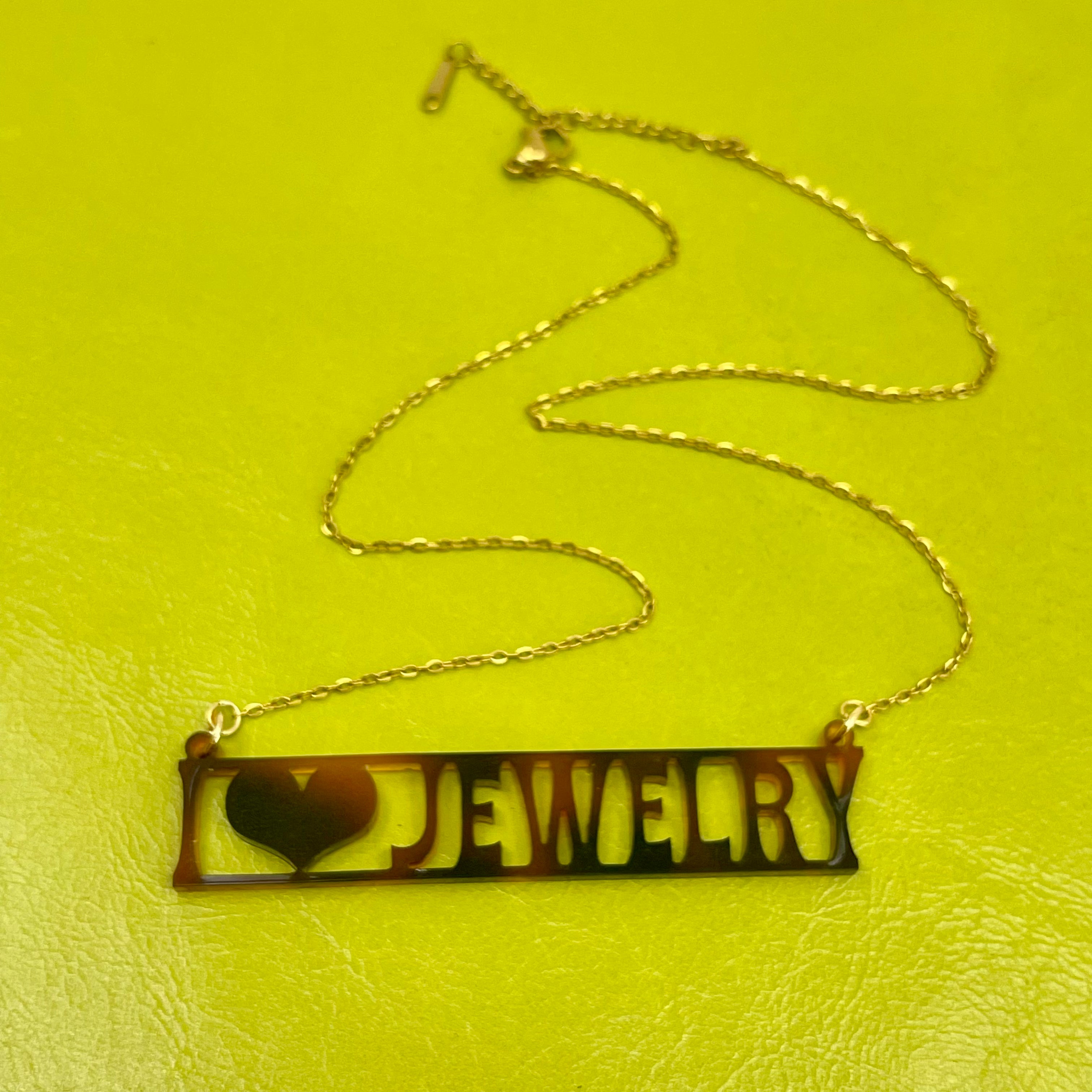 I Heart Jewelry Bar Necklace