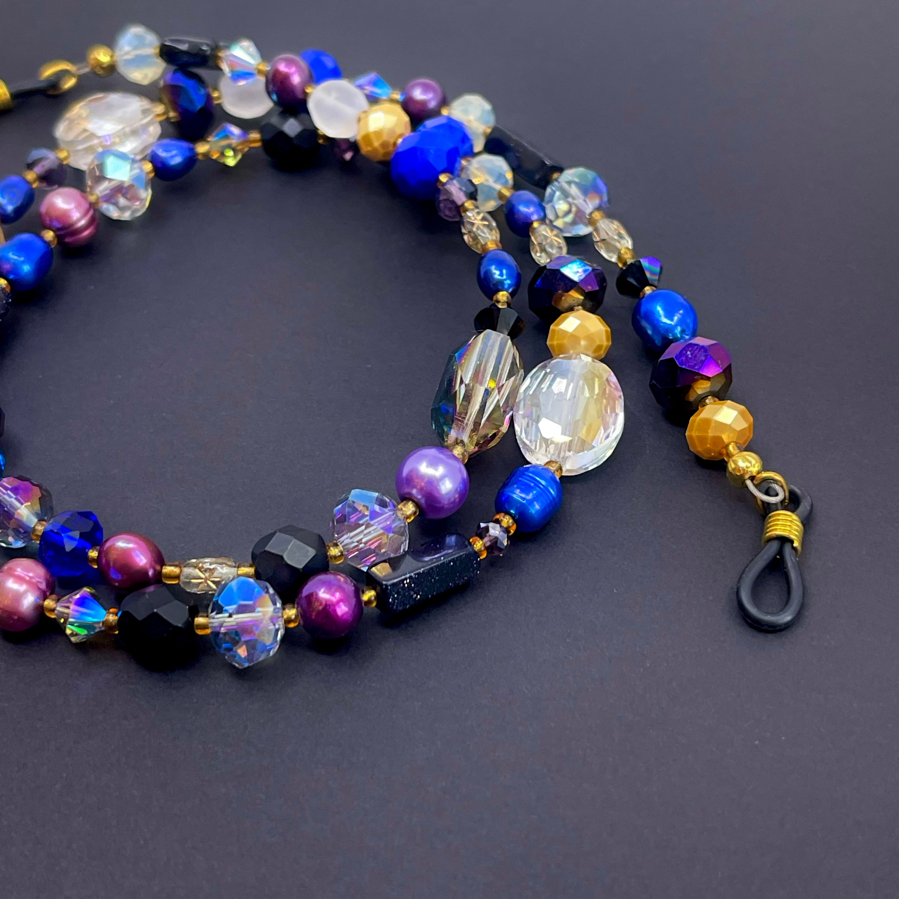 Whimsigoth Luxe Beaded Glasses Chain