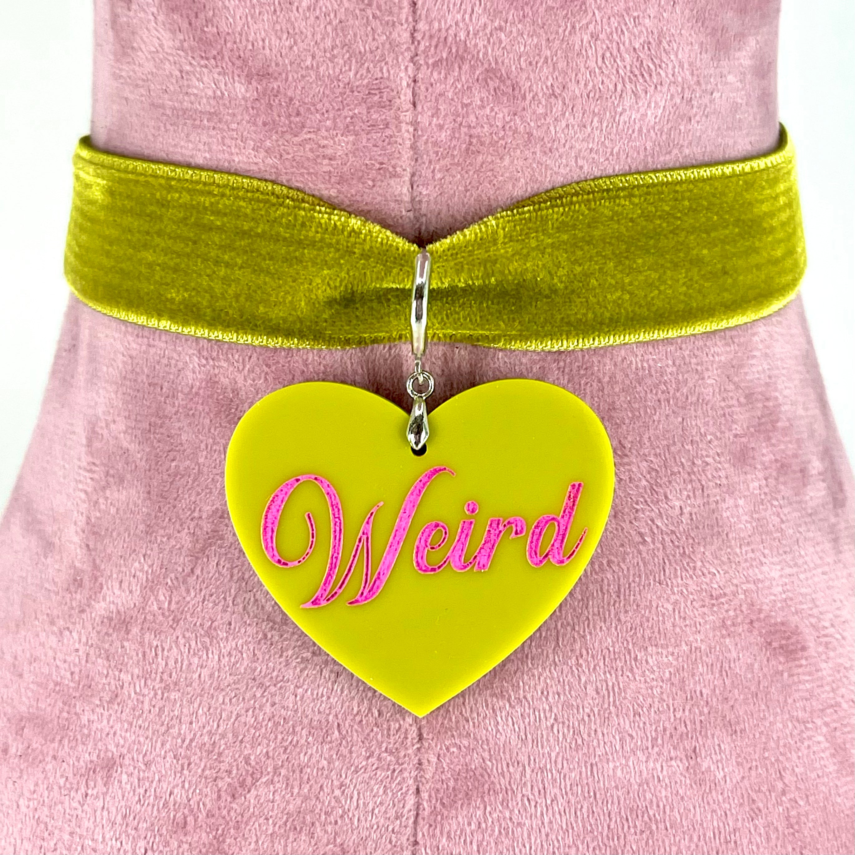 Chartreuse Velvet Choker - Made to Measure