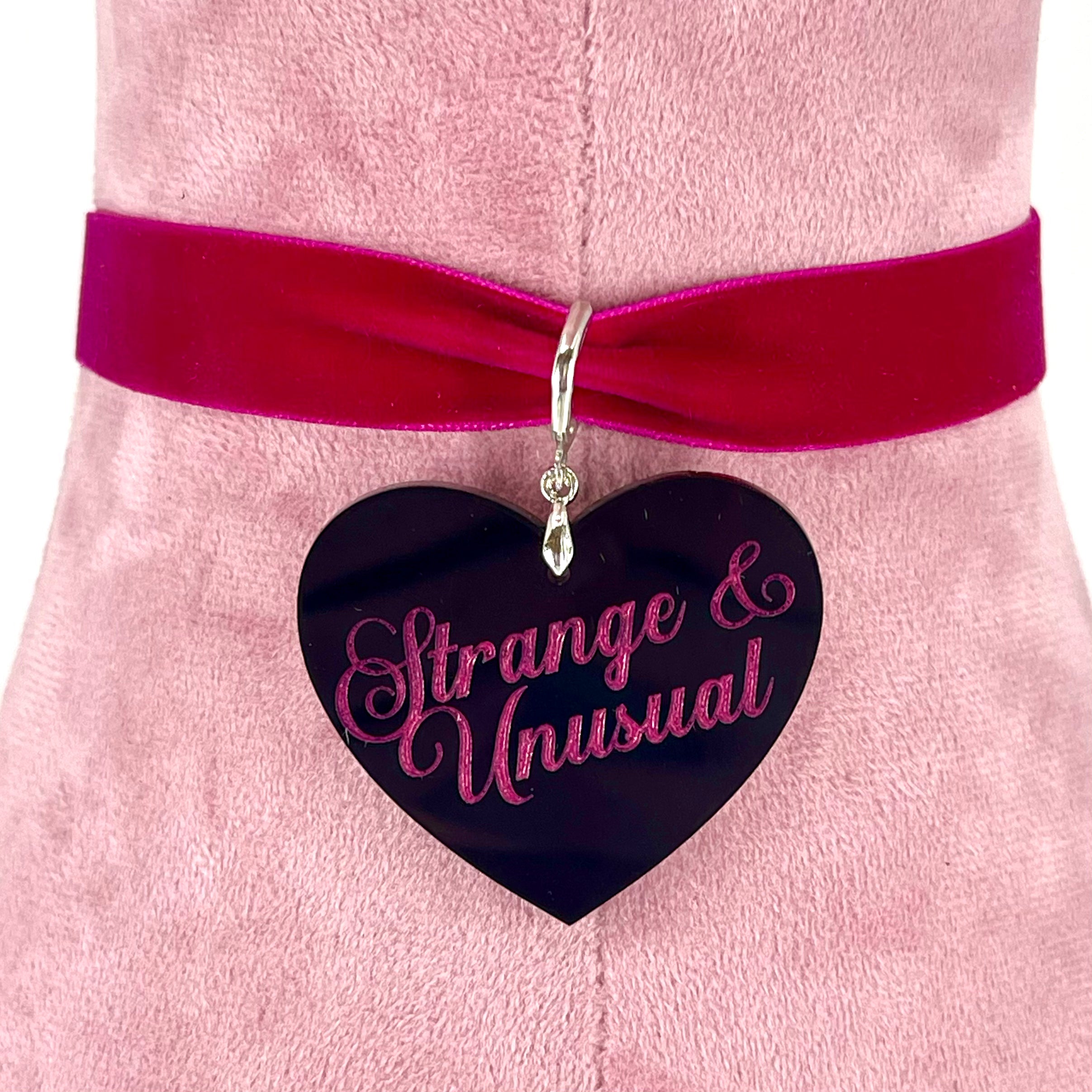 Fuchsia Velvet Choker - Made to Measure