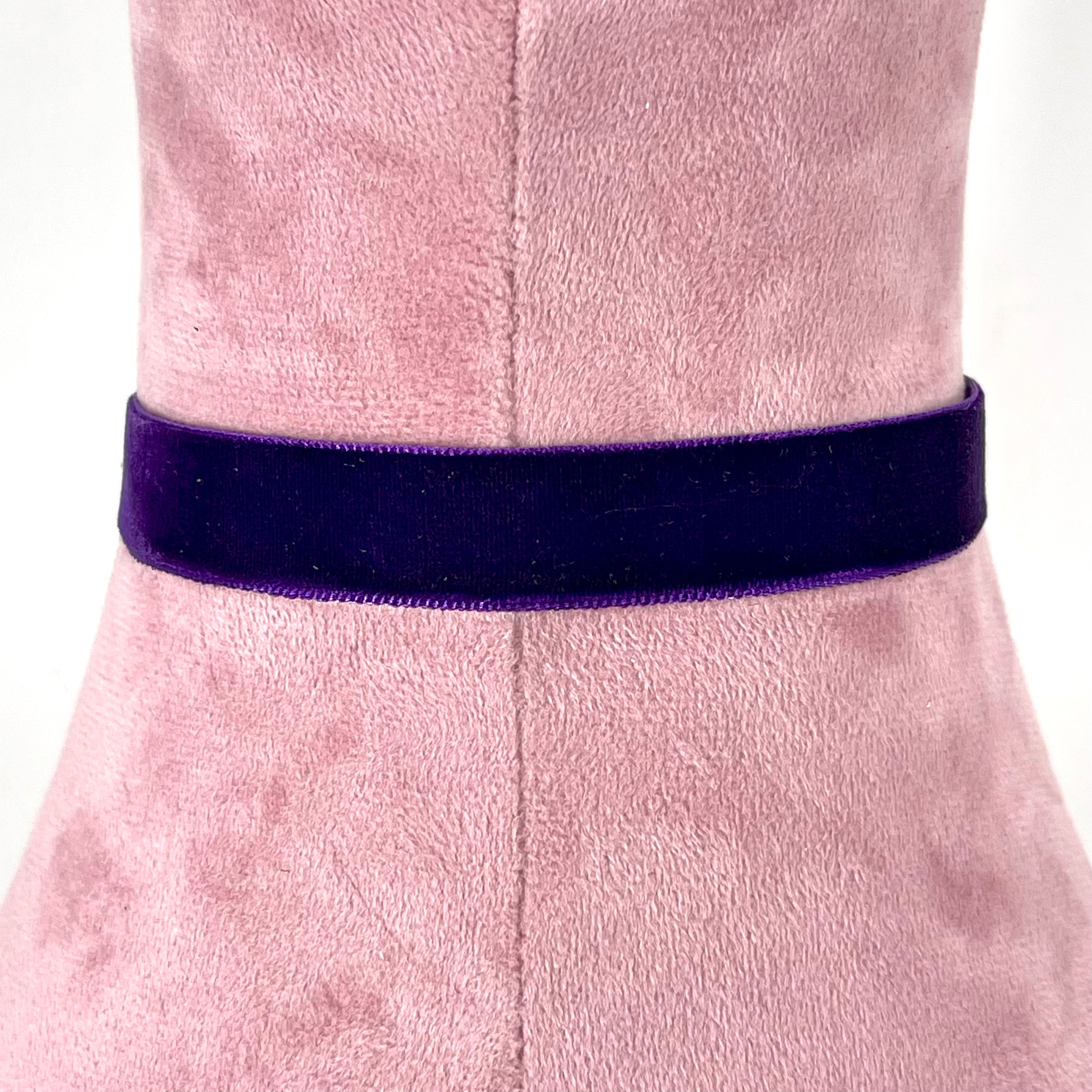Dark Purple Velvet Choker - Made to Measure