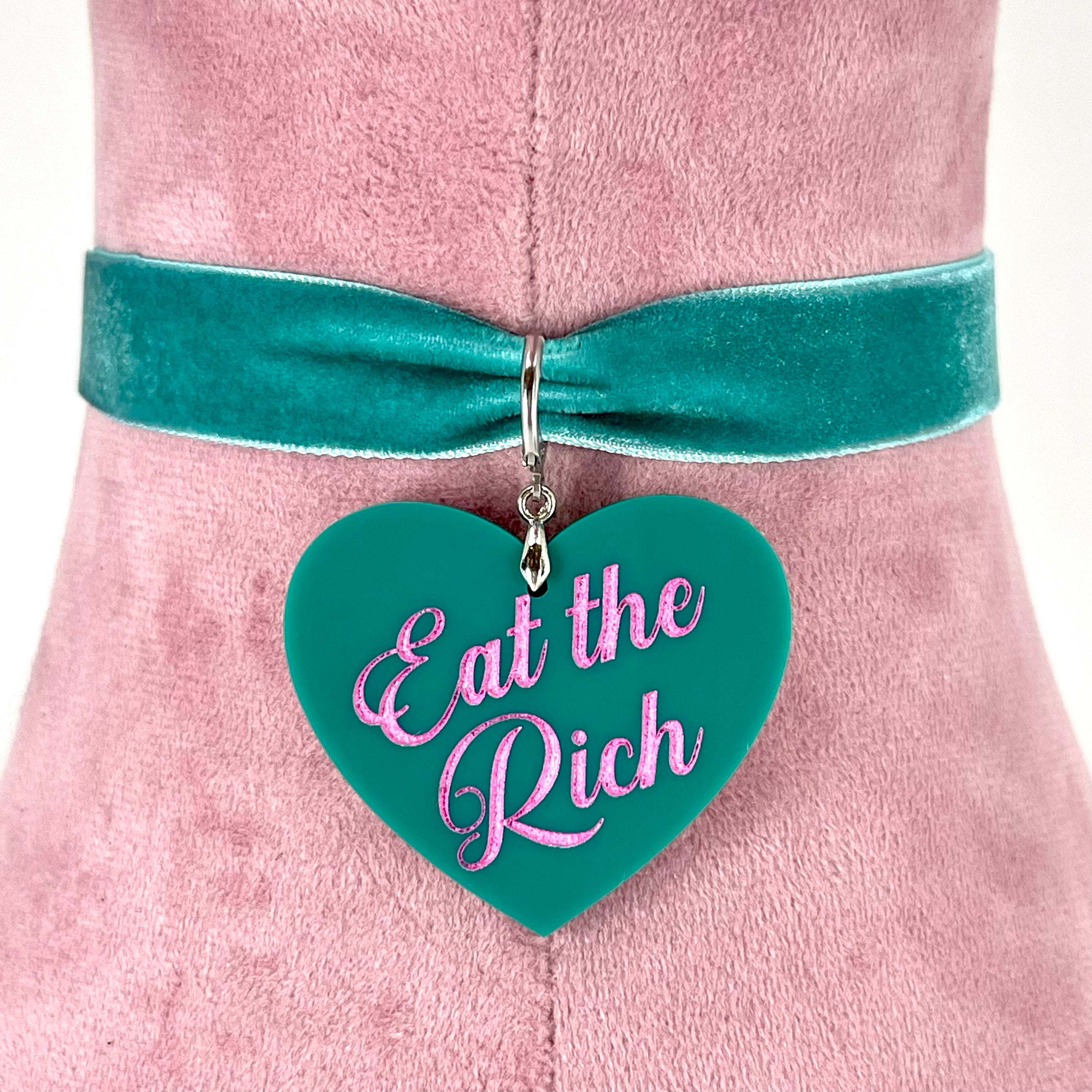 Eat the Rich Velvet Choker