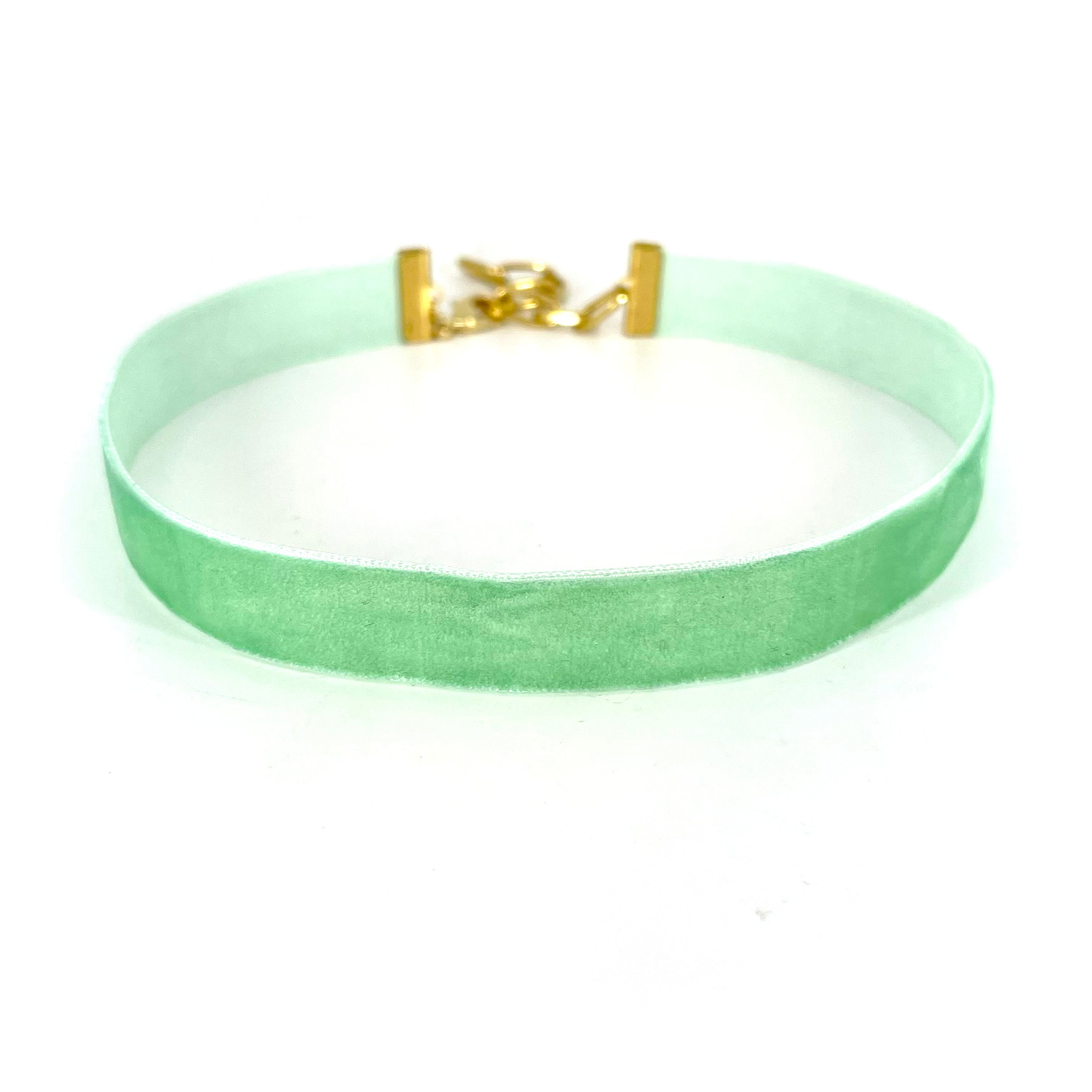 Seafoam Green Velvet Choker - Made to Measure