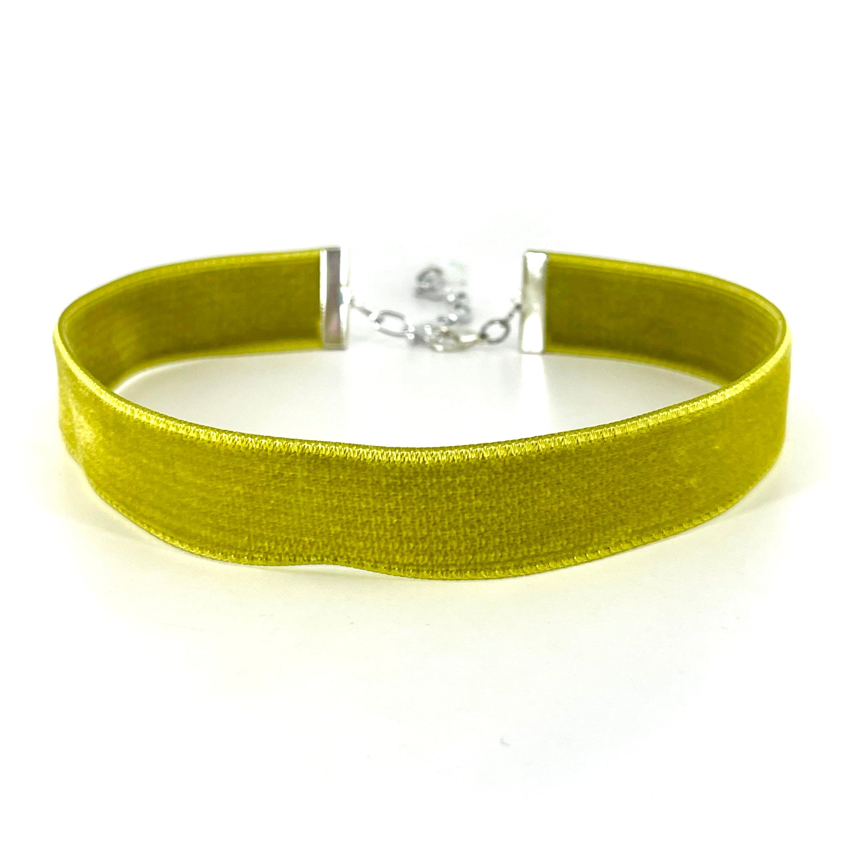 Chartreuse Velvet Choker - Made to Measure