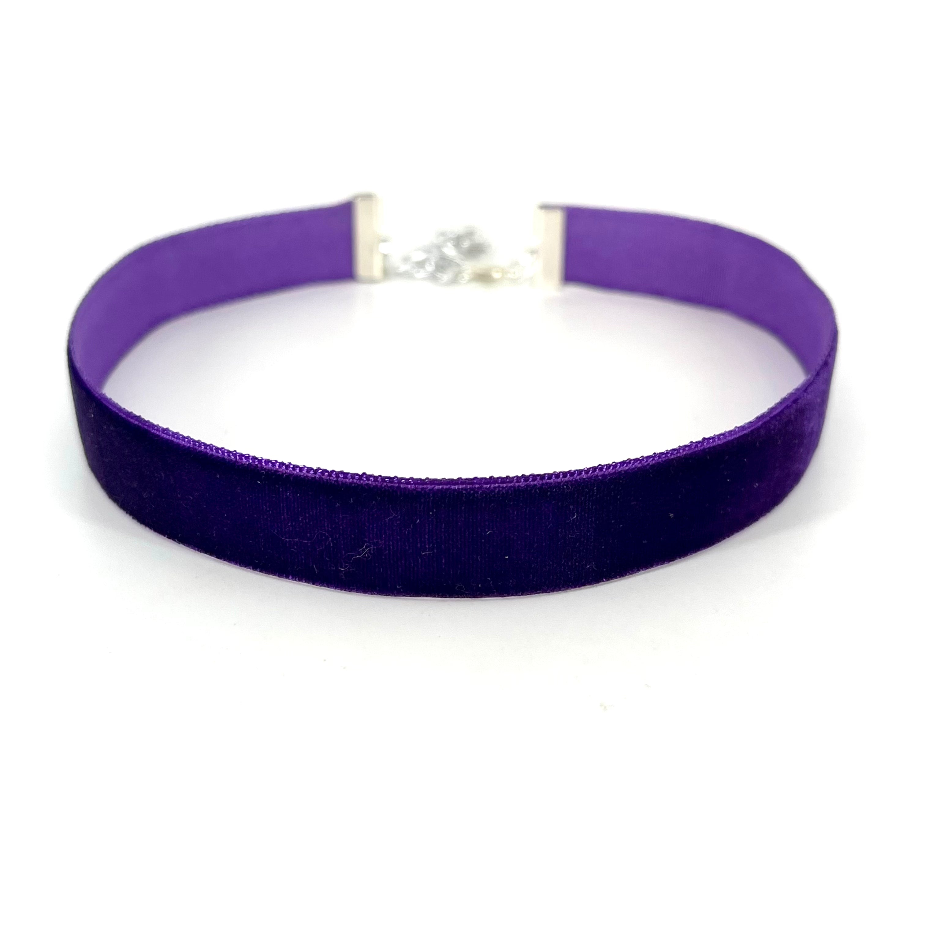 Dark Purple Velvet Choker - Made to Measure