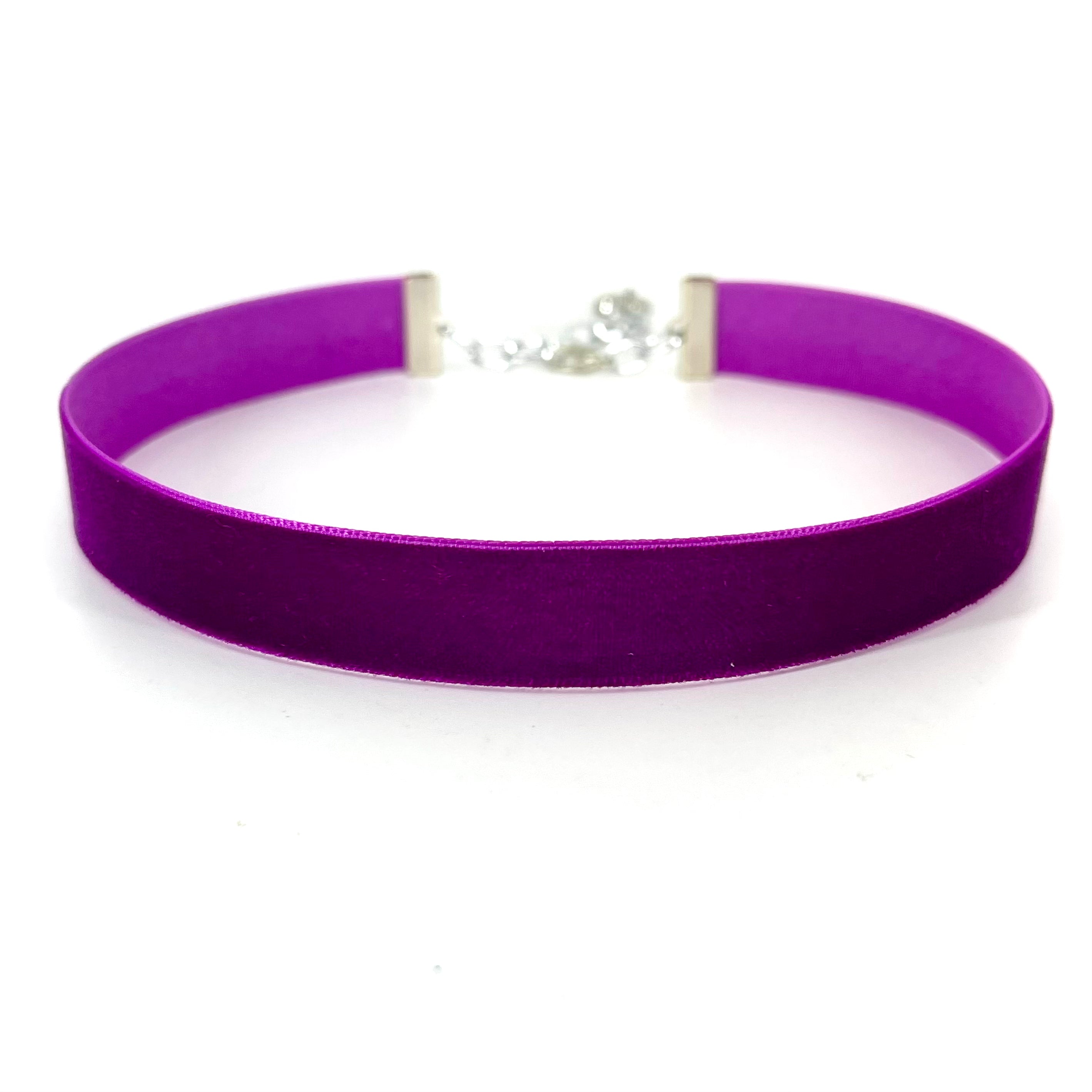 Plum Velvet Choker - Made to Measure