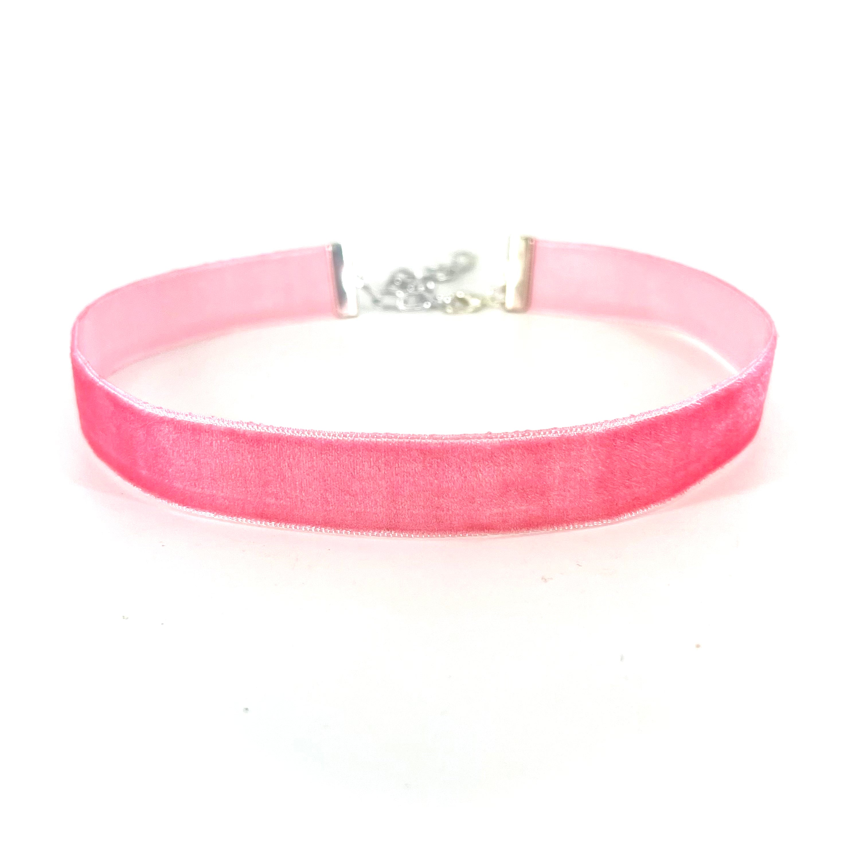 Dark Pink Velvet Choker - Made to Measure