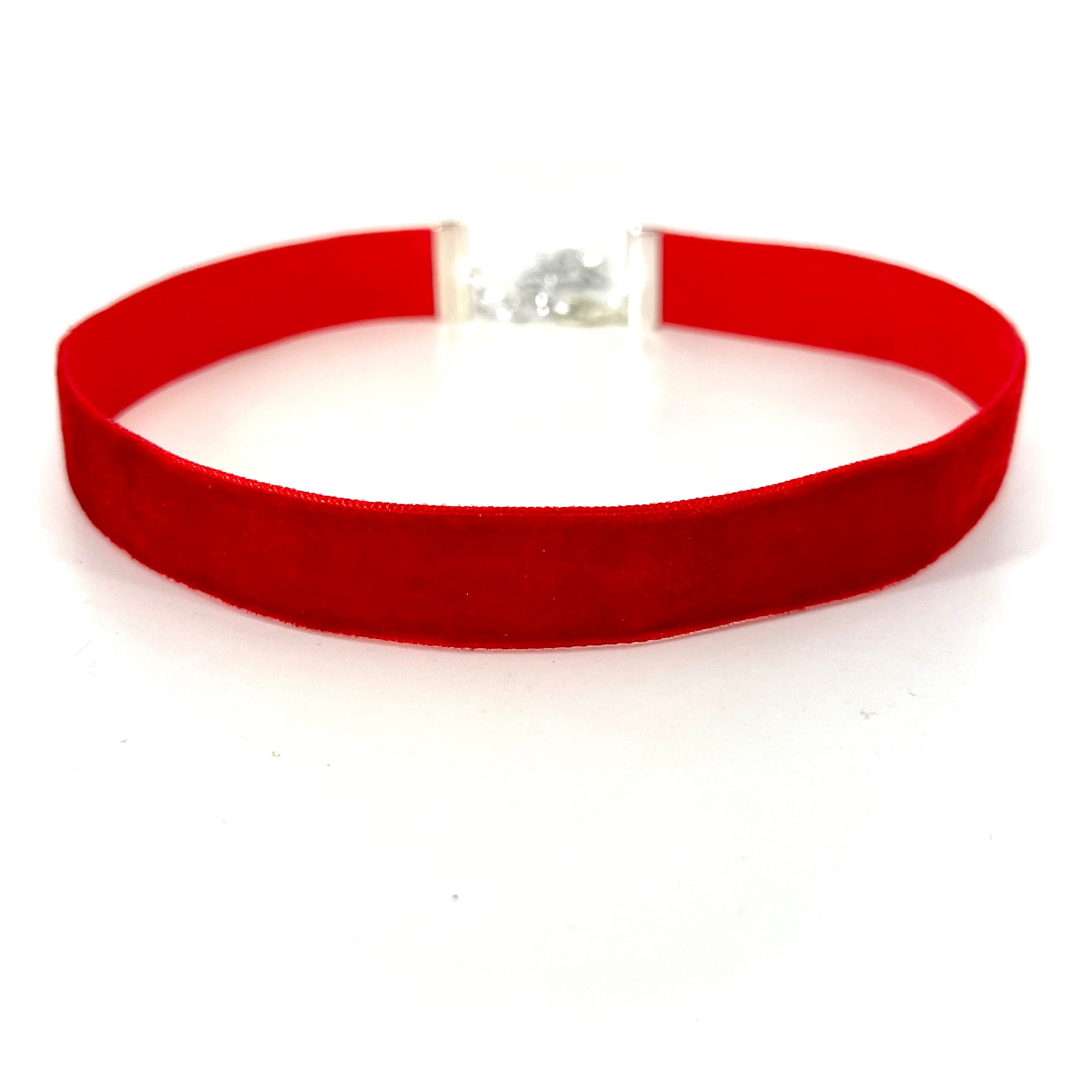 Red Velvet Choker - Made to Measure