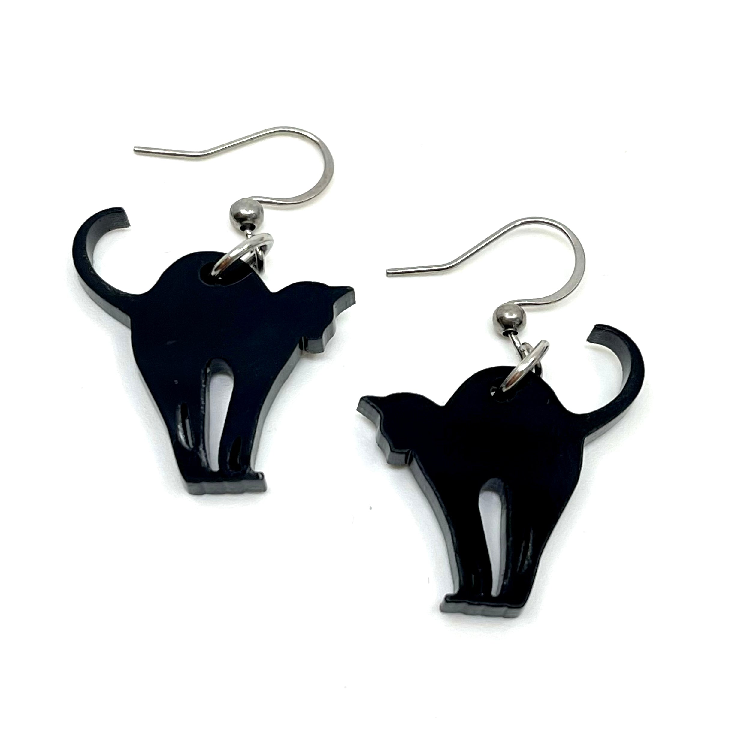 Mini Scaredy Cat - Halloween Earrings
