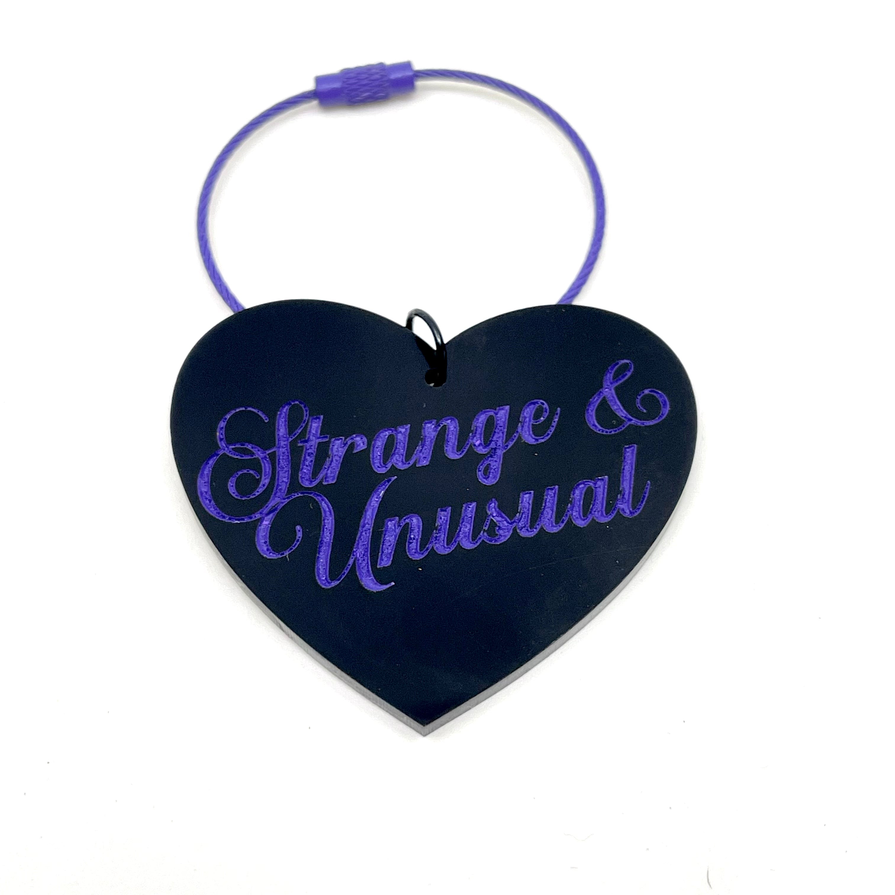 Strange & Unusual XL Heart Keychain/Bag Charm