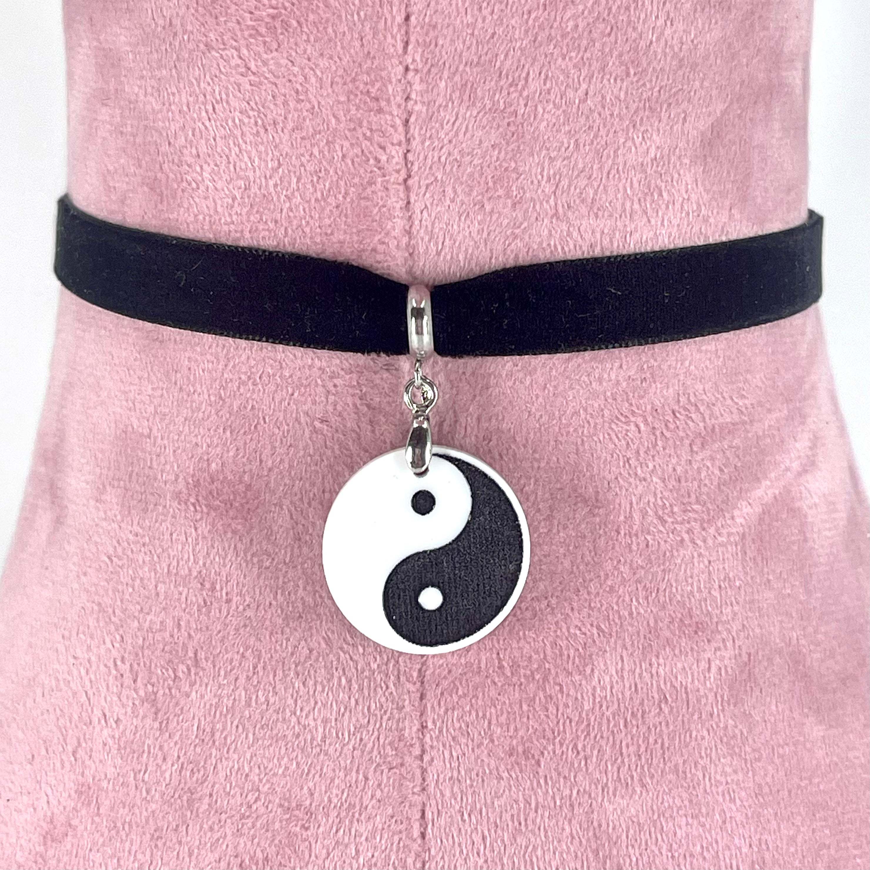 Yin Yang Mini Velvet Choker