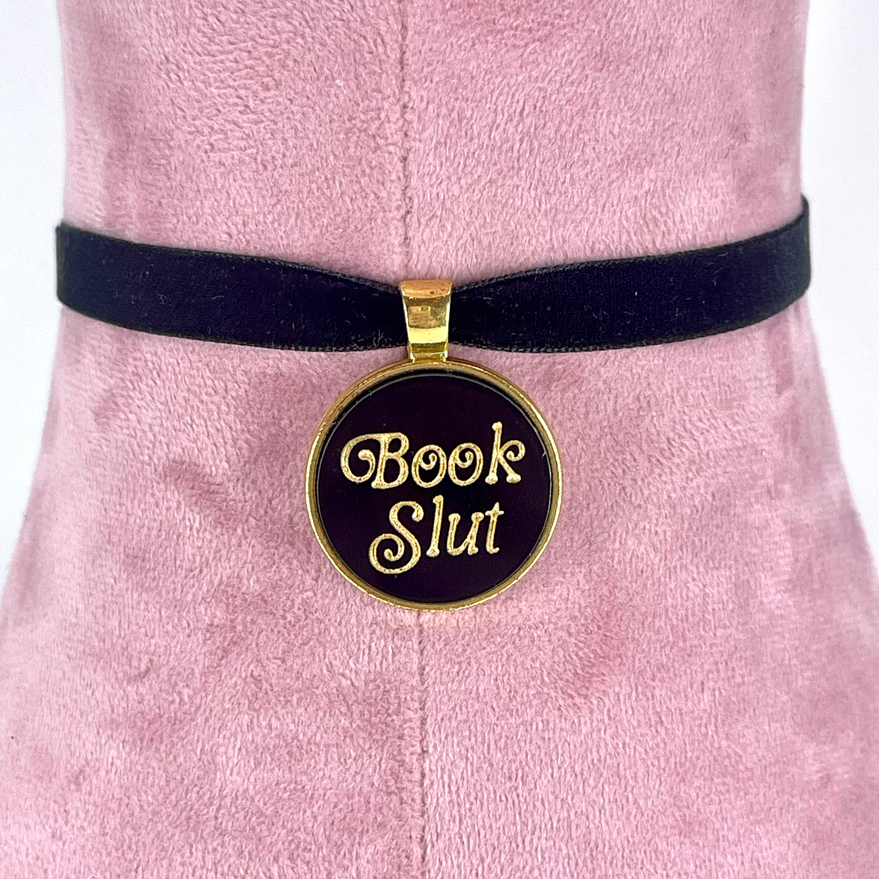 Book Slut Mini Velvet Choker