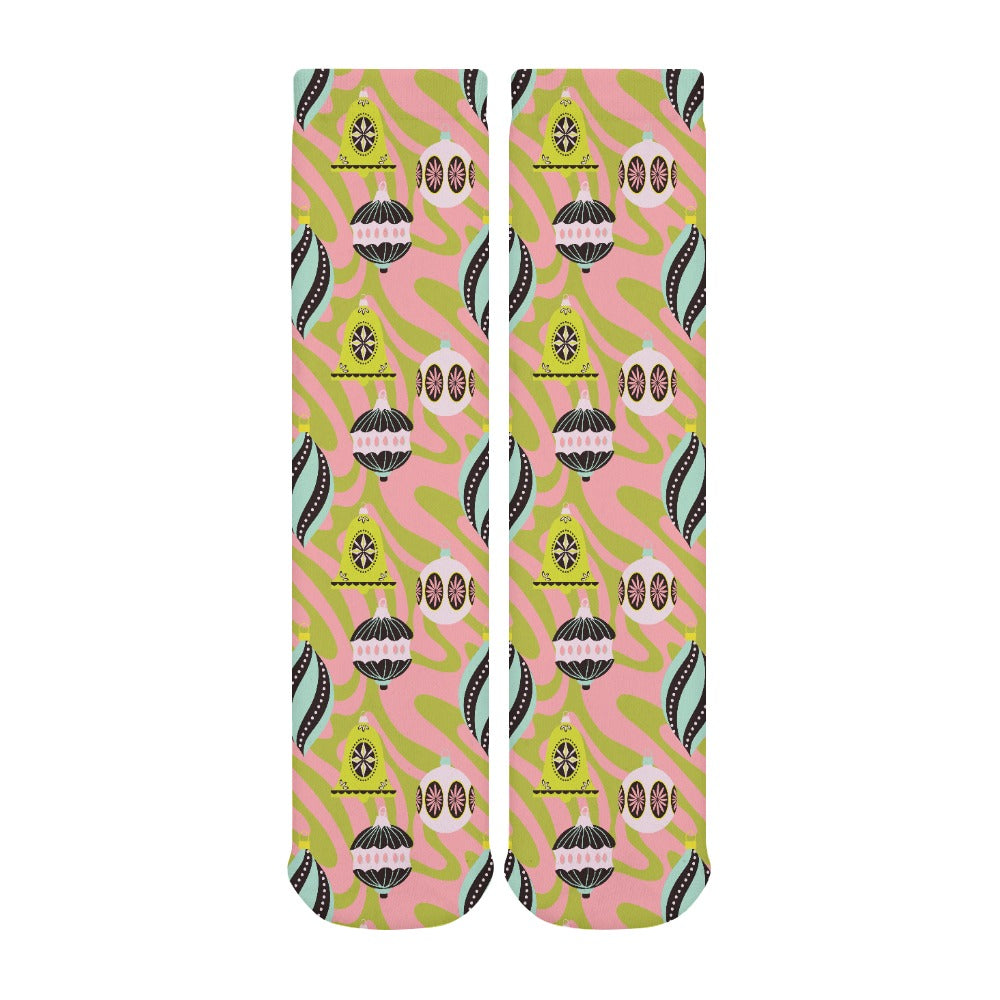 December Dopamine - Retro Christmas Winter Socks