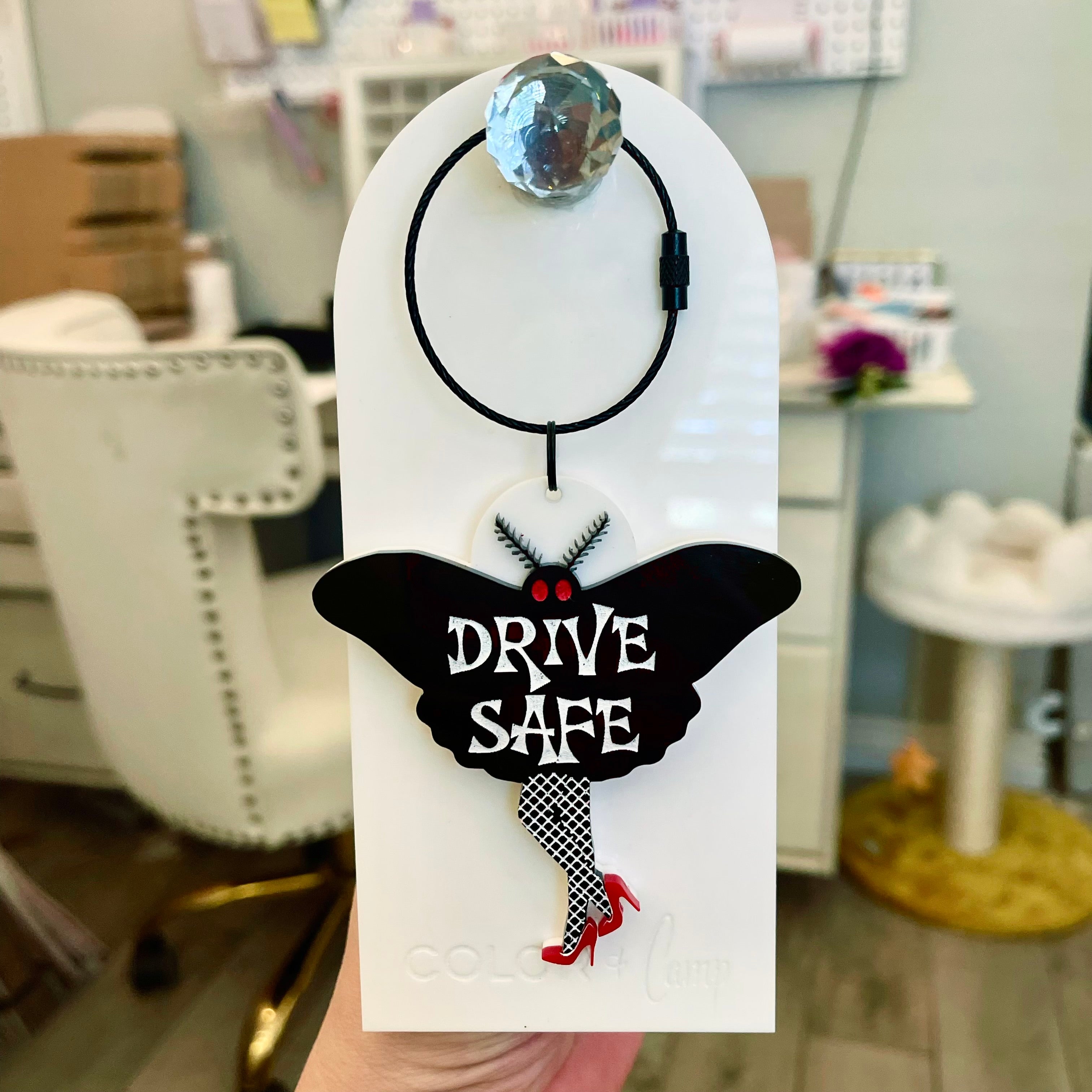 Sexy Mothman Keychain/Bag Tag
