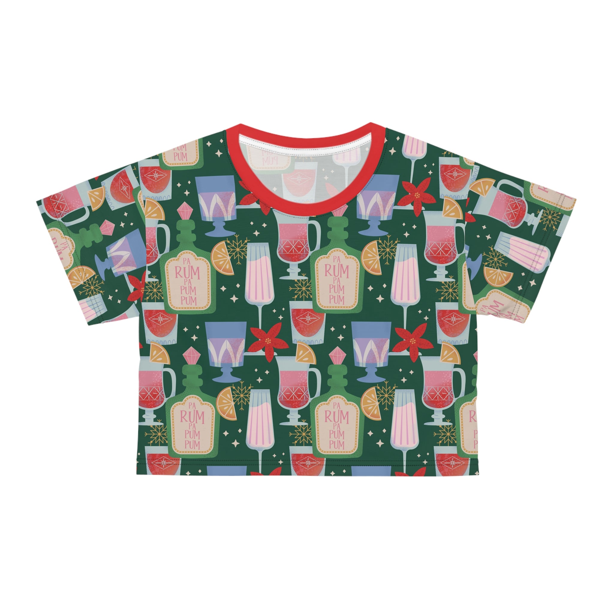 Pa Rum Pa Pum Pum - MCM-Inspired Christmas Crop Top