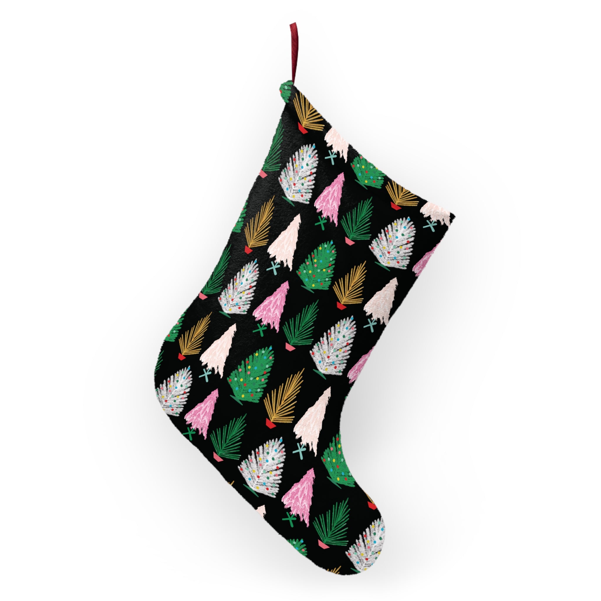 Aluminum Tree Farm - Retro Christmas Stocking