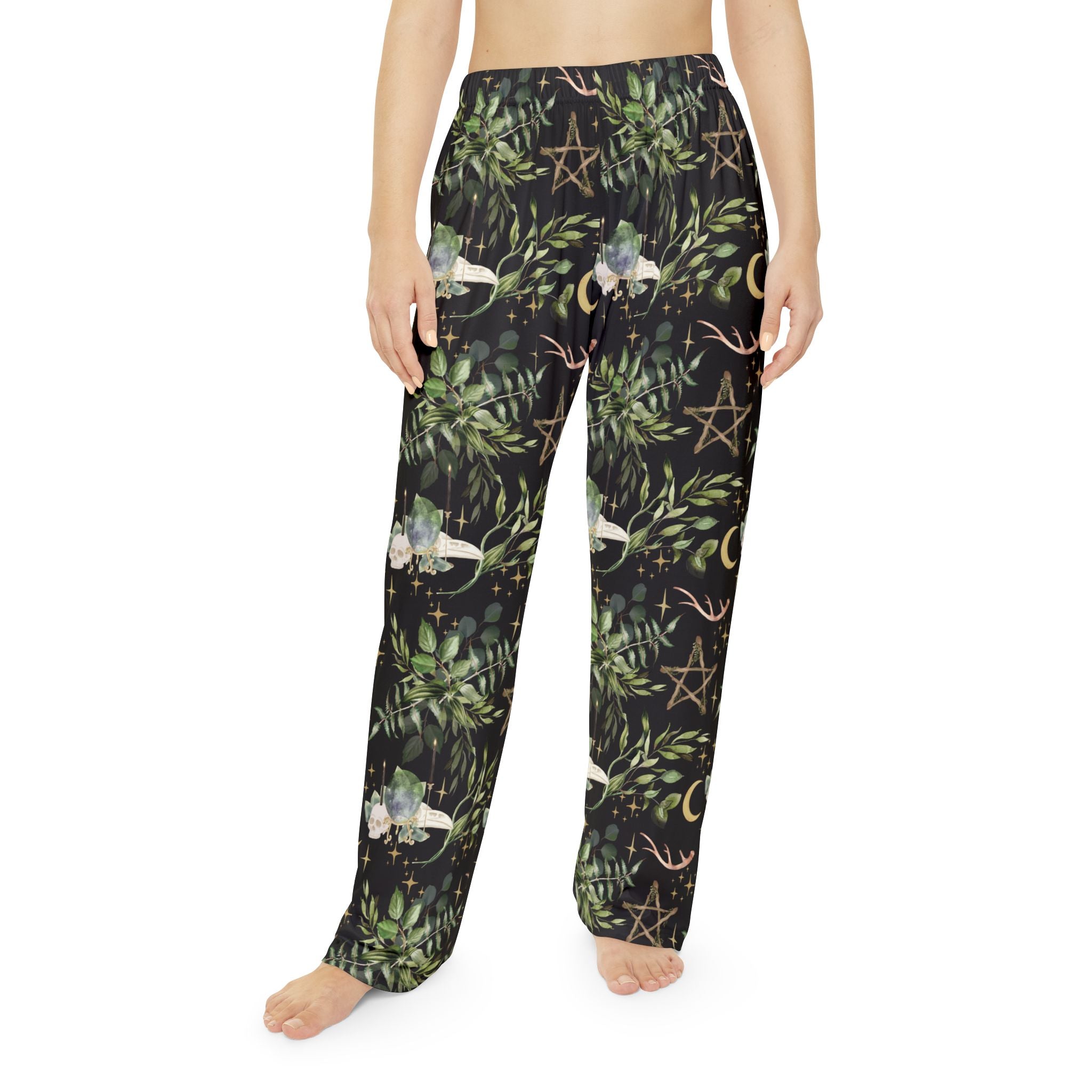 Yuletide Greenery - Witchy Christmas Lounge Pants