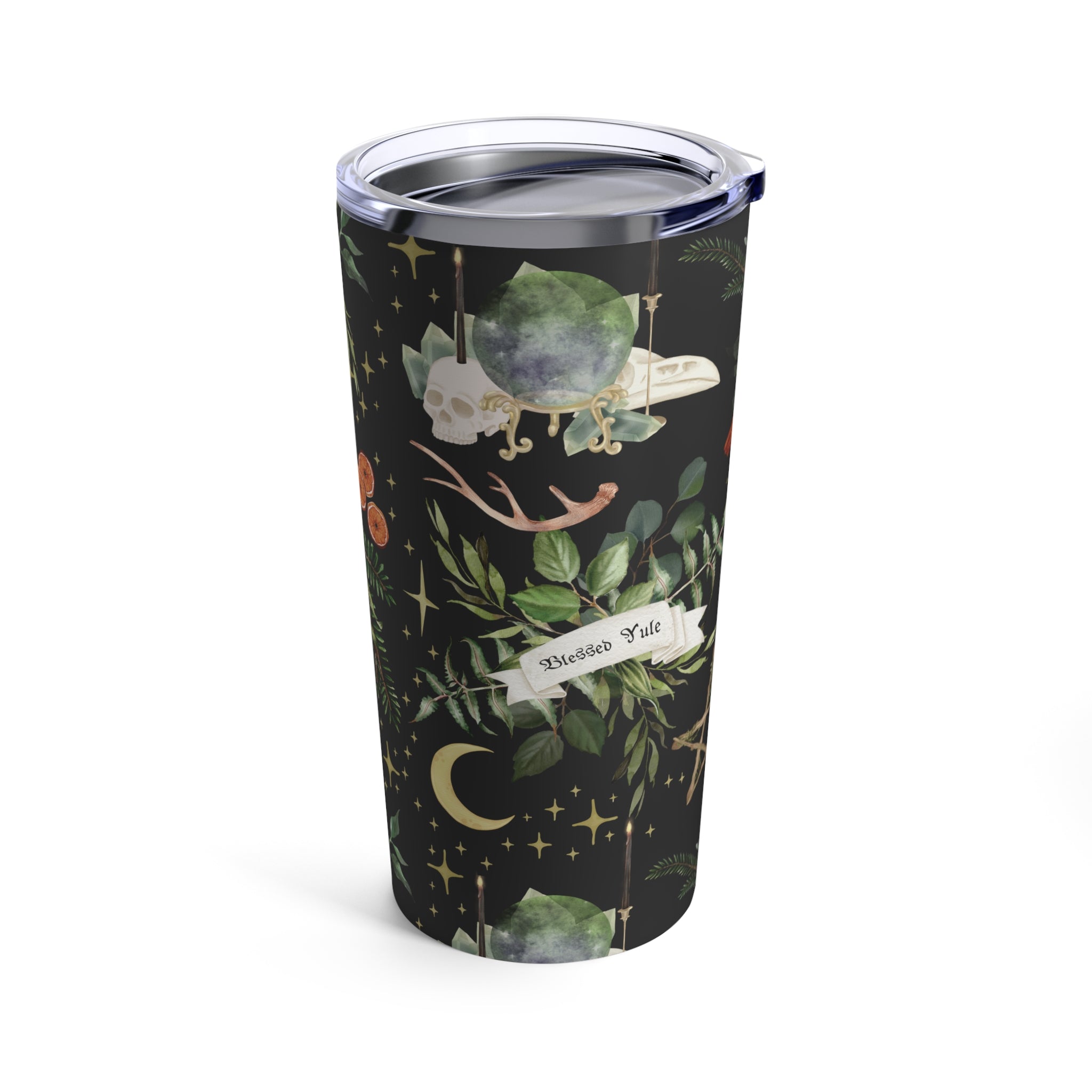 Blessed Yule - Witchy Holiday Travel Tumbler - 20oz