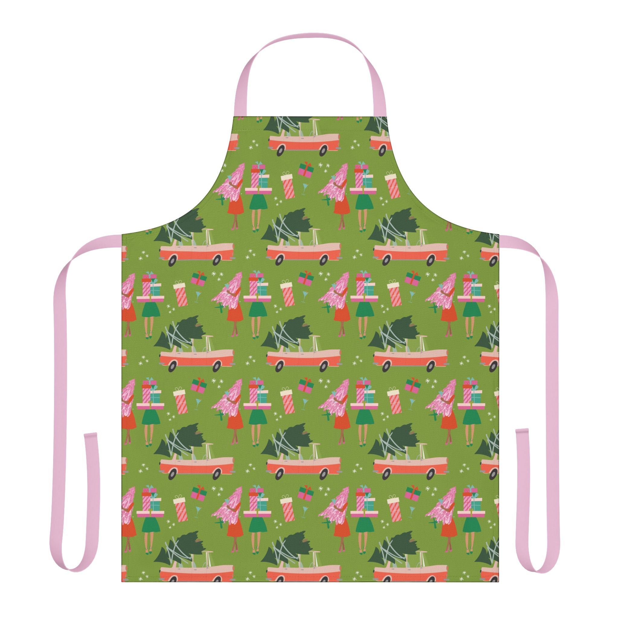 Busy Season - Retro Christmas Apron