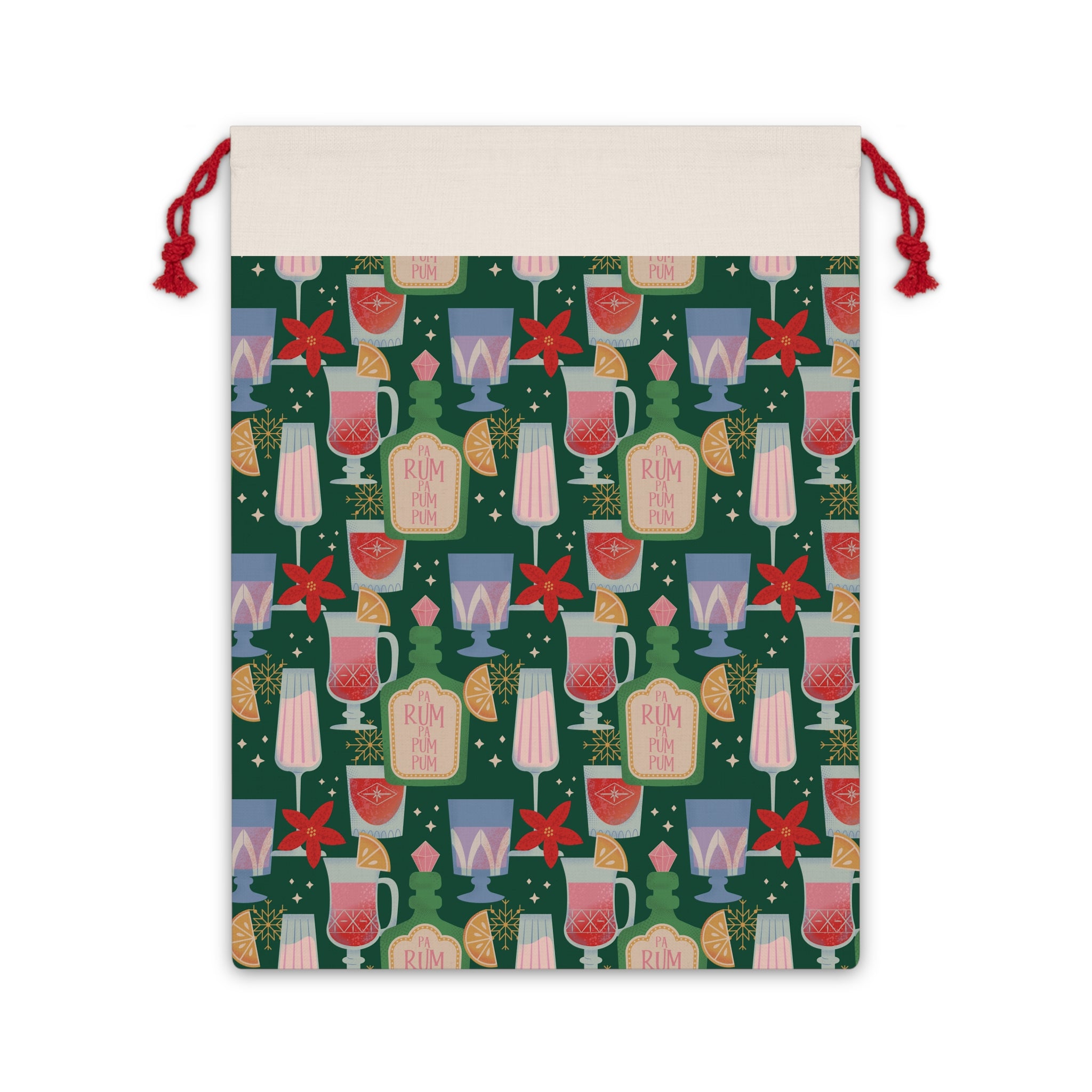 Rum Pa Pum Pum & Cola - MCM-Inspired Christmas Reusable Gift Bag