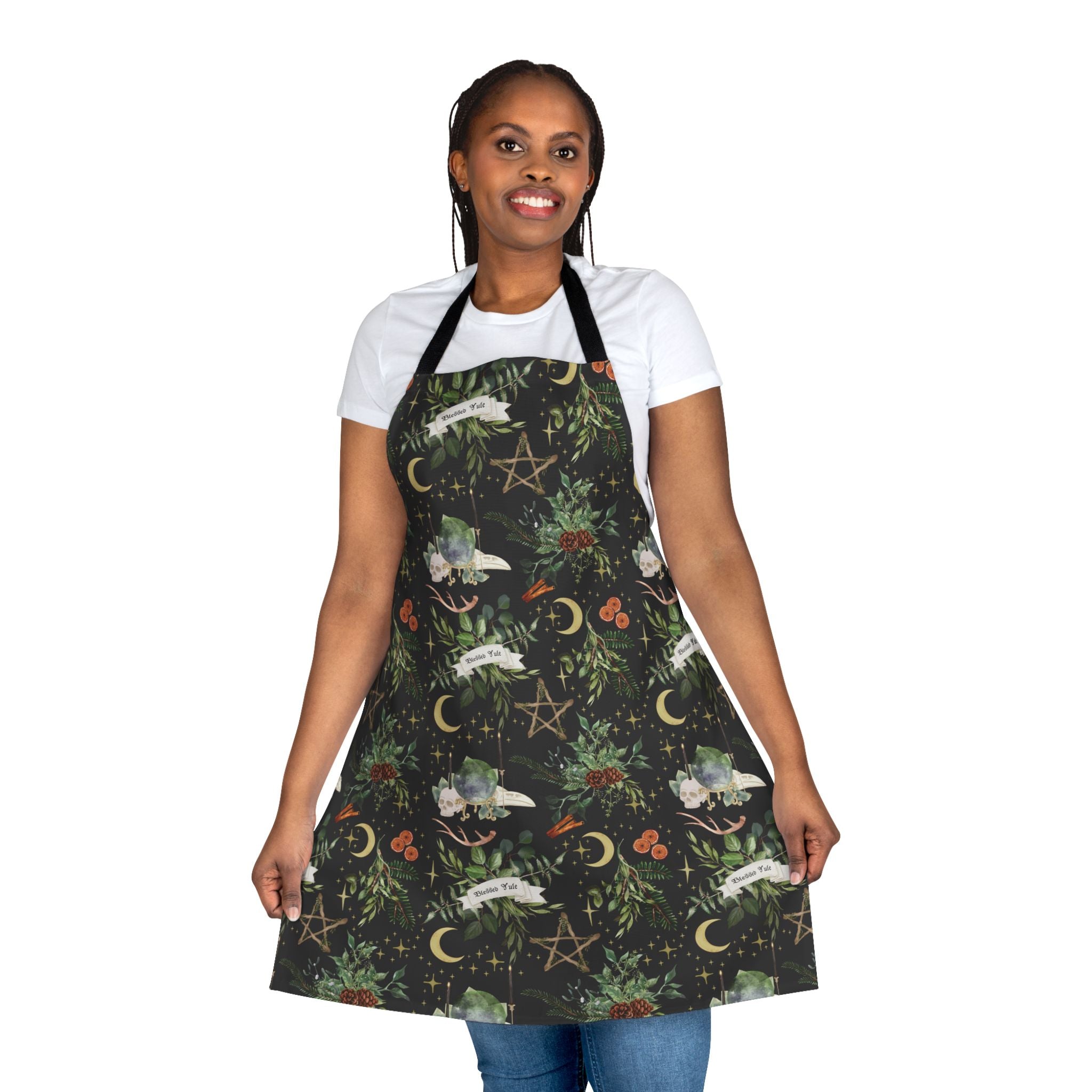 Blessed Yule - Witchy Holiday Apron