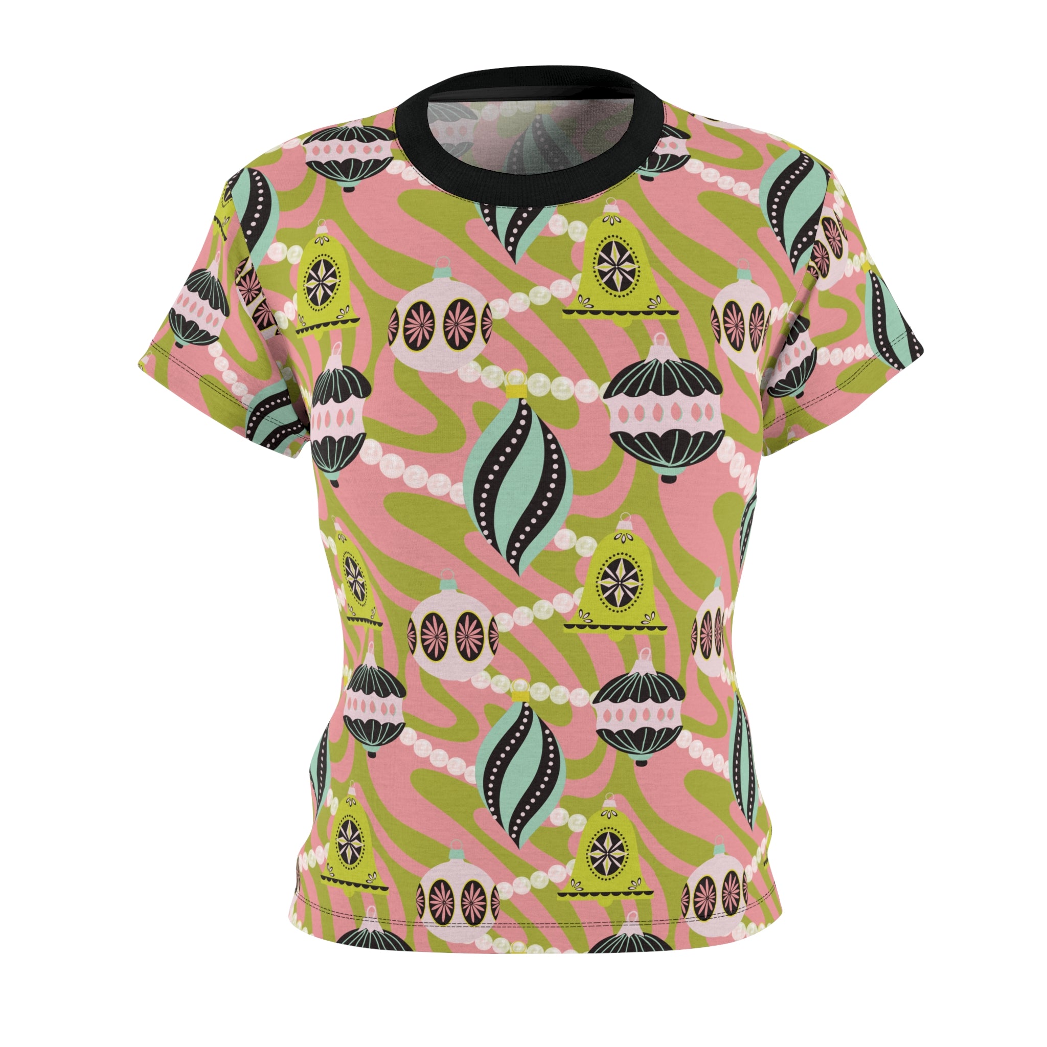 December Dopamine - Retro Christmas Femme Fit Tee