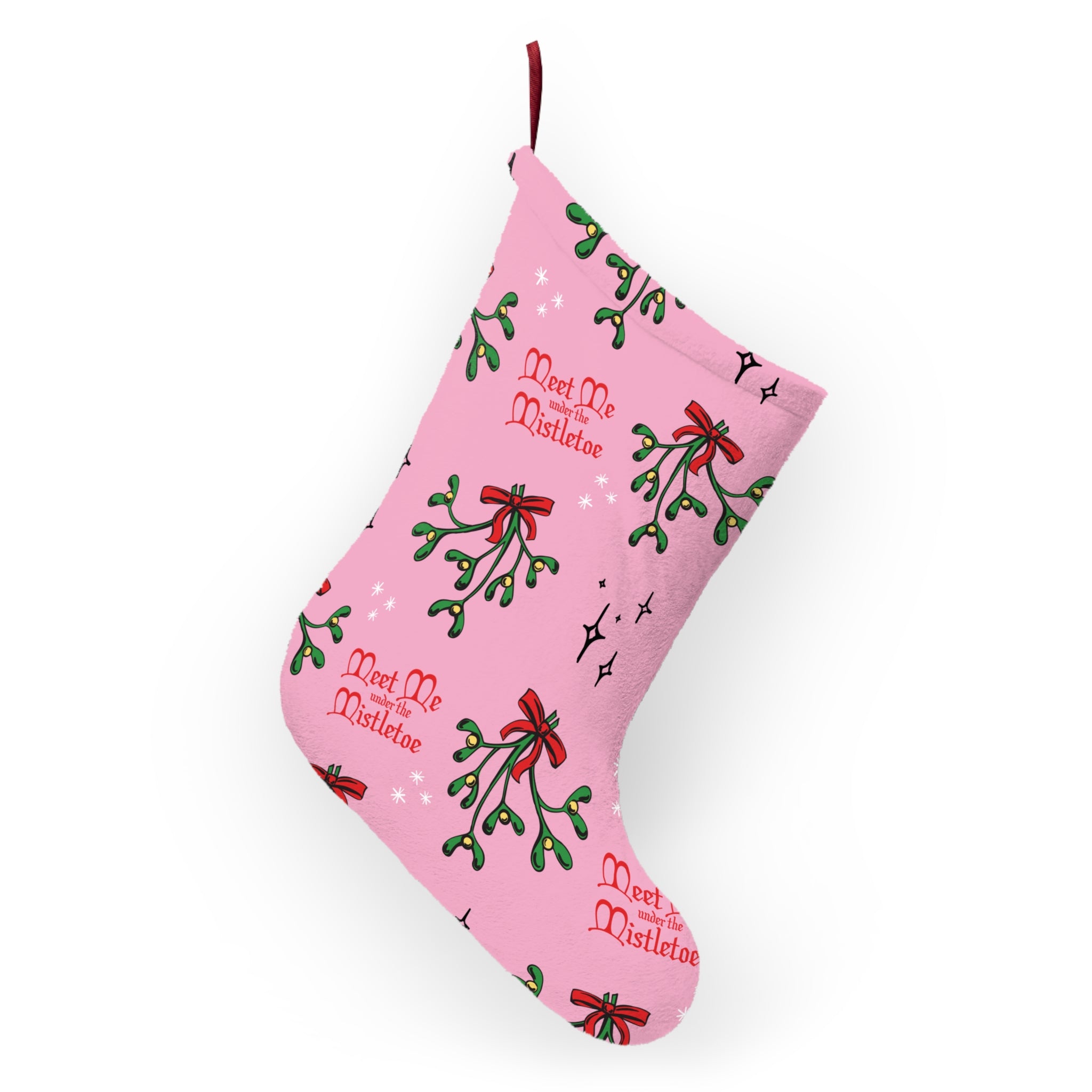 Mid-Century Mistletoe - Retro Christmas Stocking