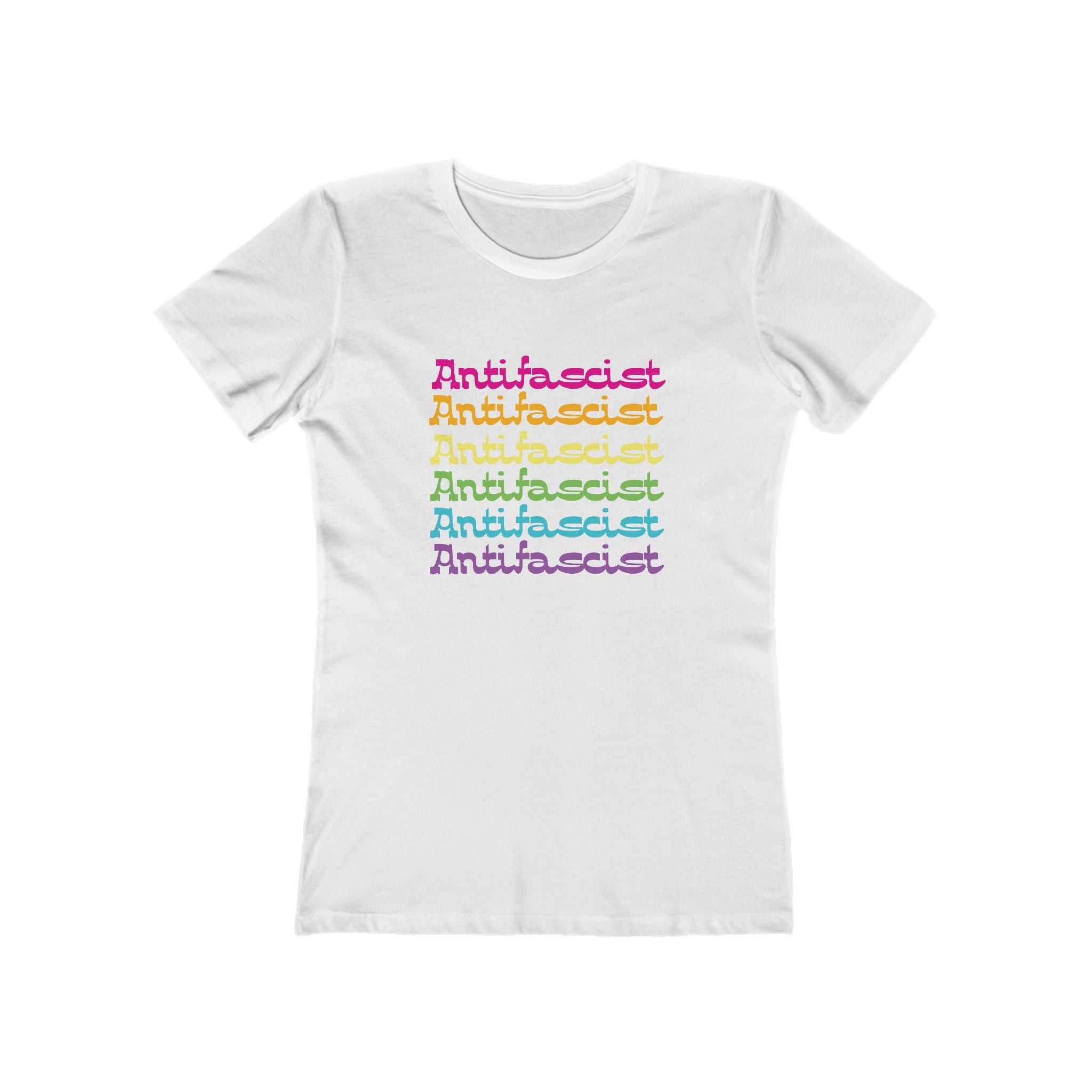 Antifascist Rainbow - Femme Fit T-Shirt