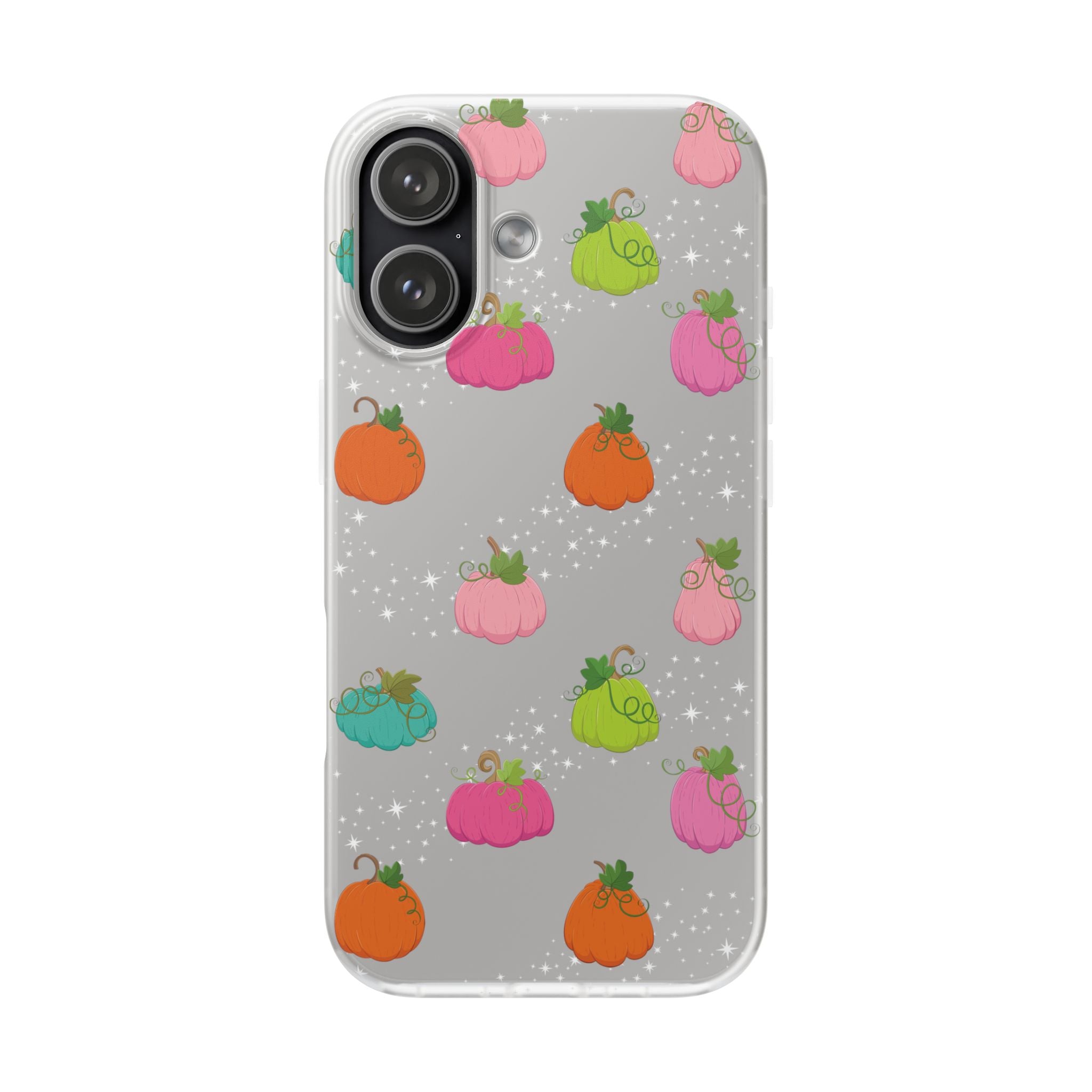 Pretty Pumpkins Transparent Phone Case