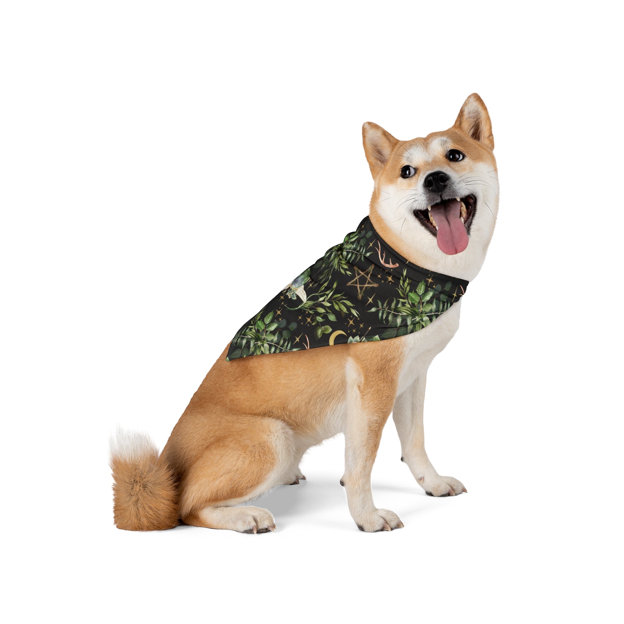 Yuletide Greenery - Witchy Christmas Pet Bandana