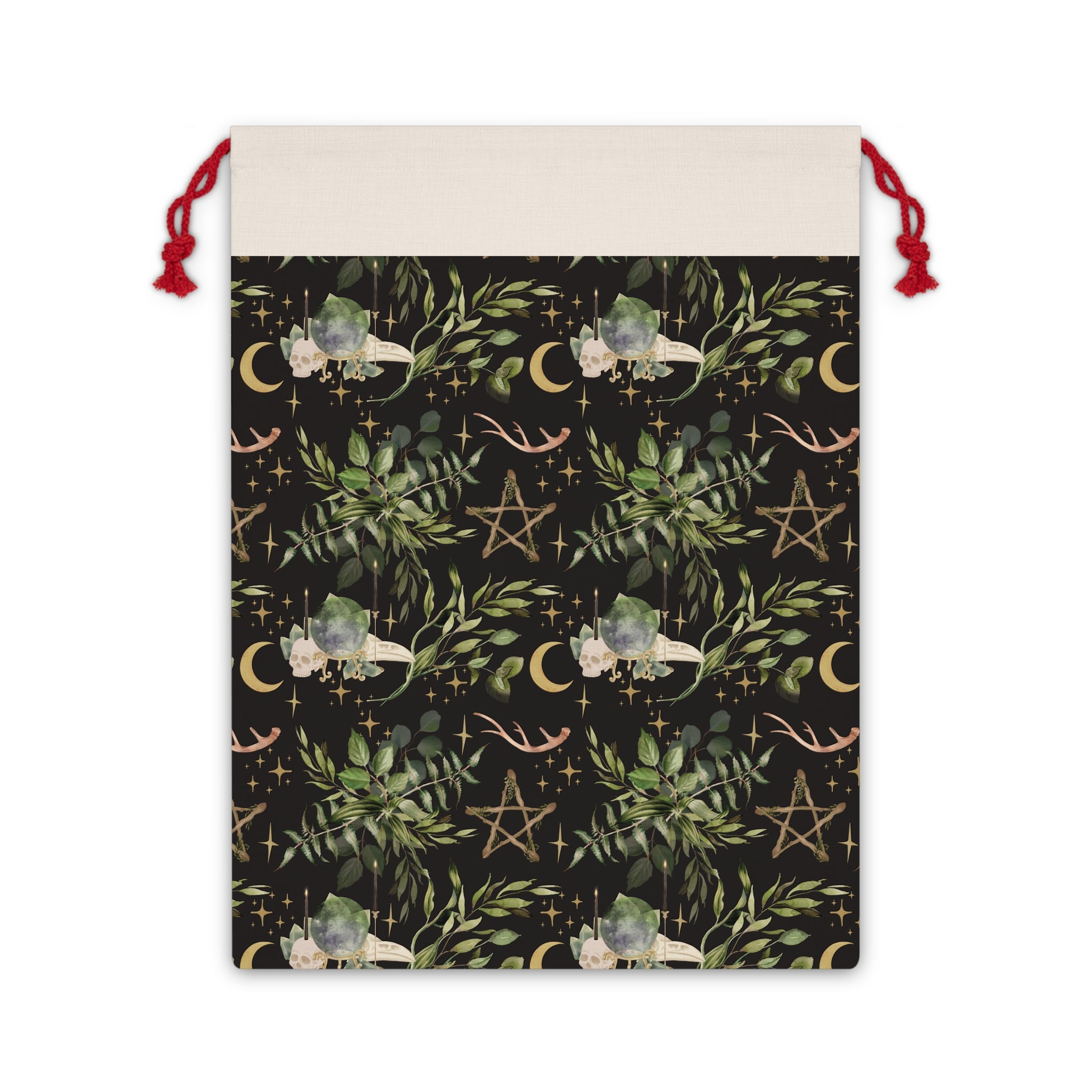 Yuletide Greenery - Witchy Christmas Reusable Gift Bag