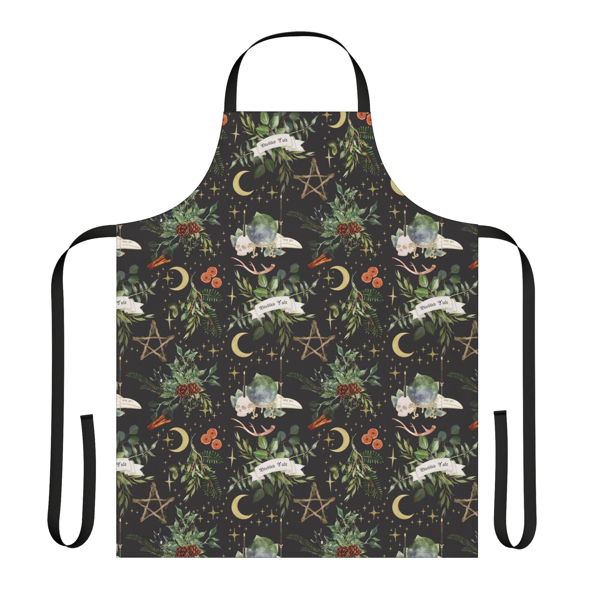 Blessed Yule - Witchy Holiday Apron