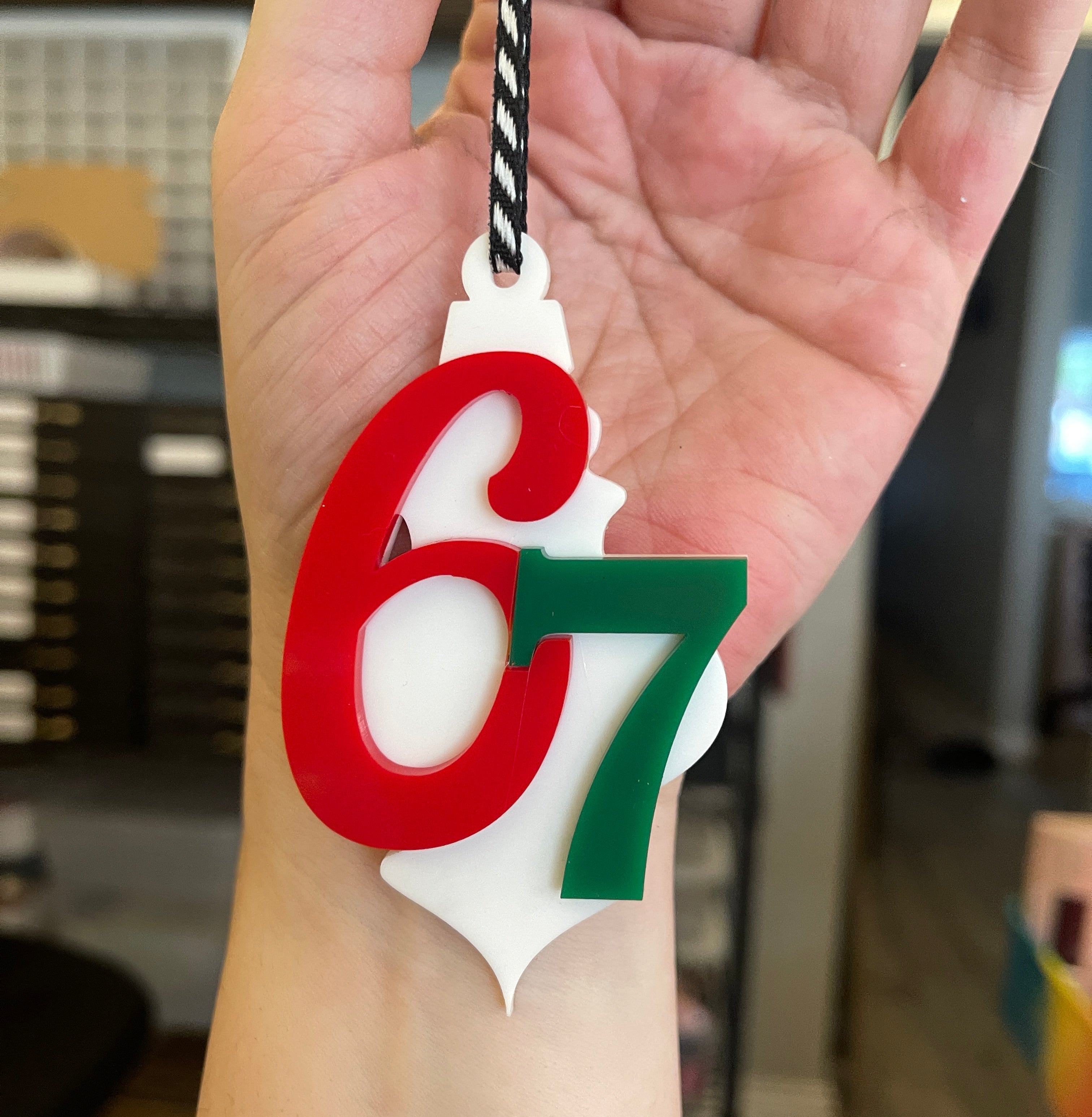 6-7 Retro Christmas Brainrot Ornament