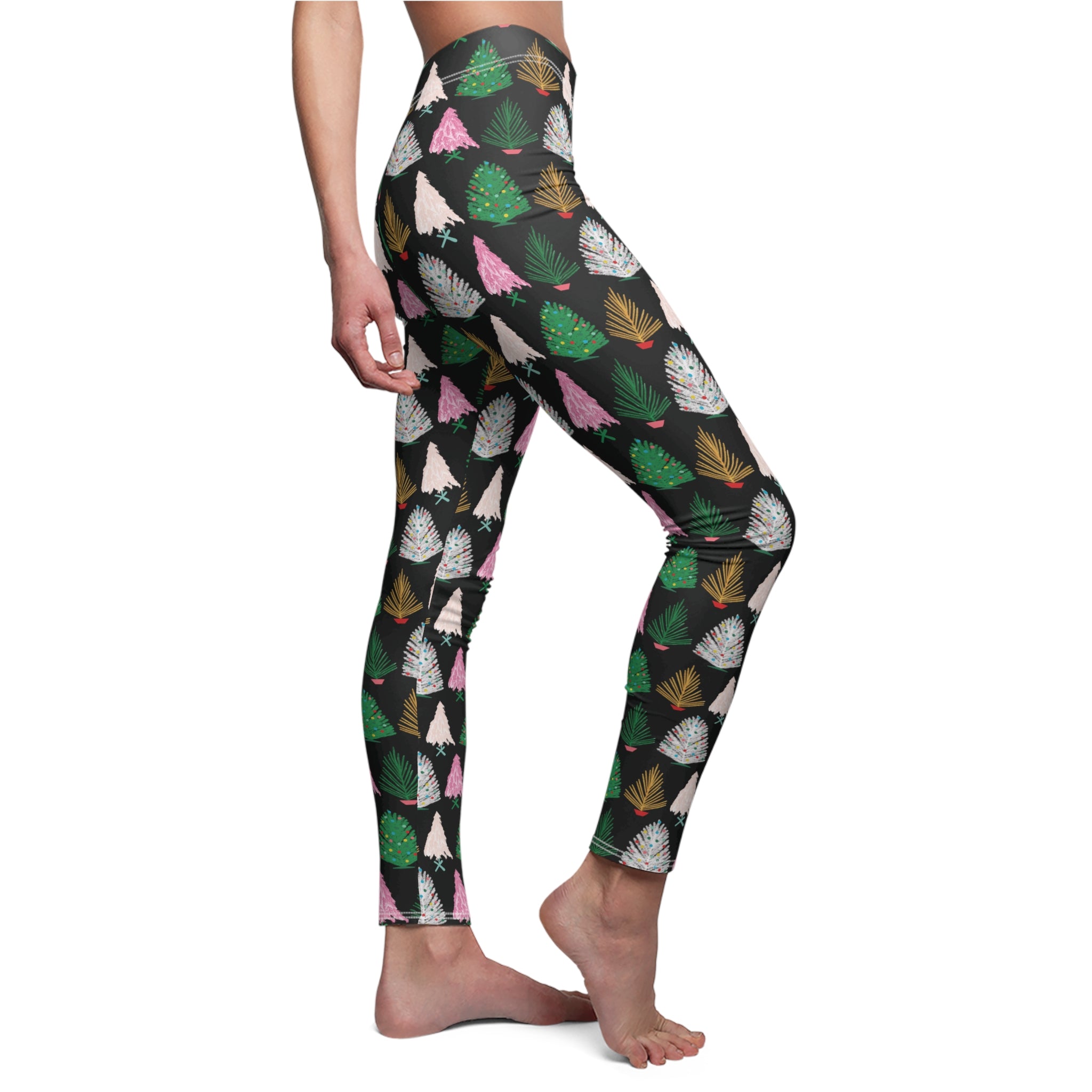 Aluminum Tree Farm - Retro Christmas Supersoft Leggings