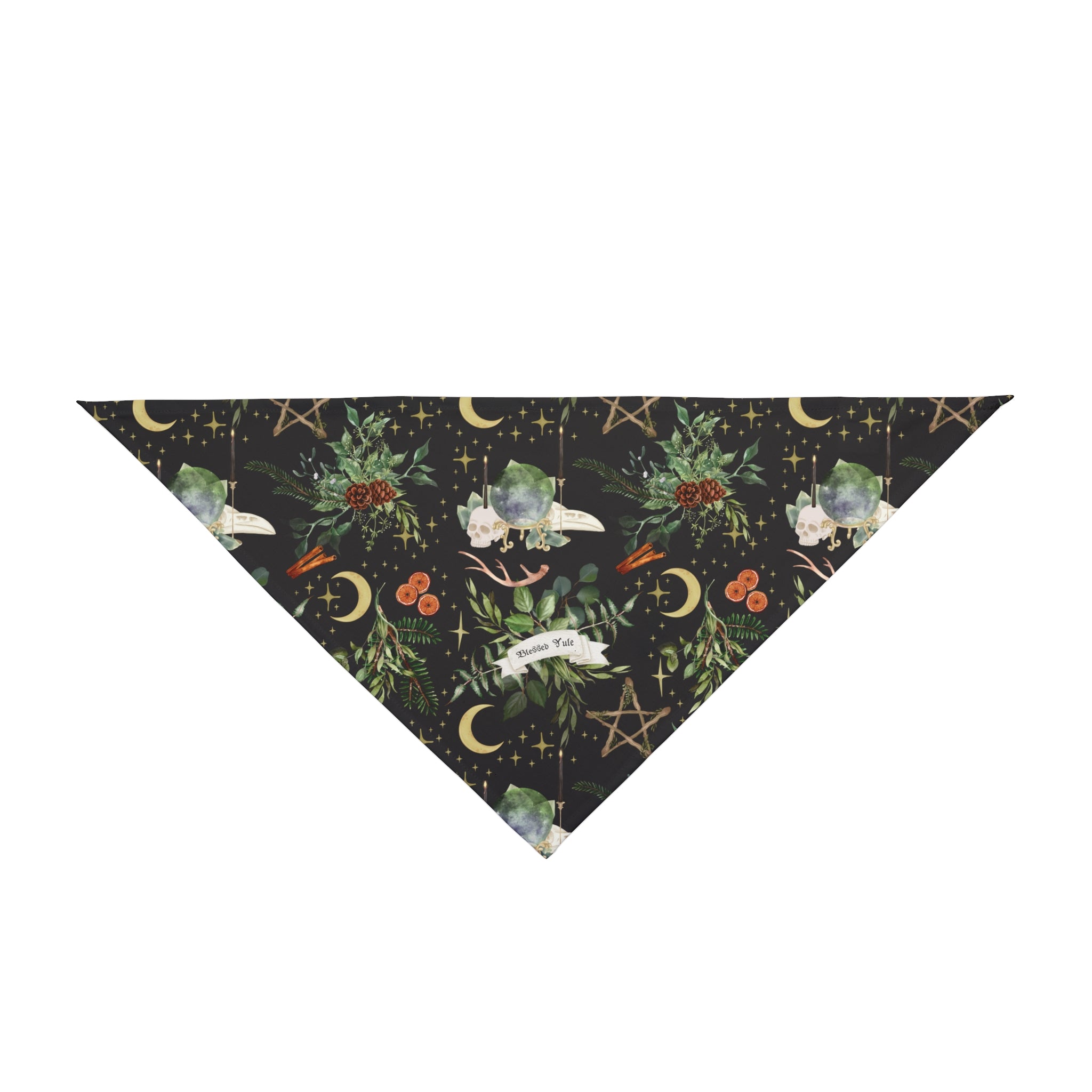 Blessed Yule - Witchy Holiday Pet Bandana