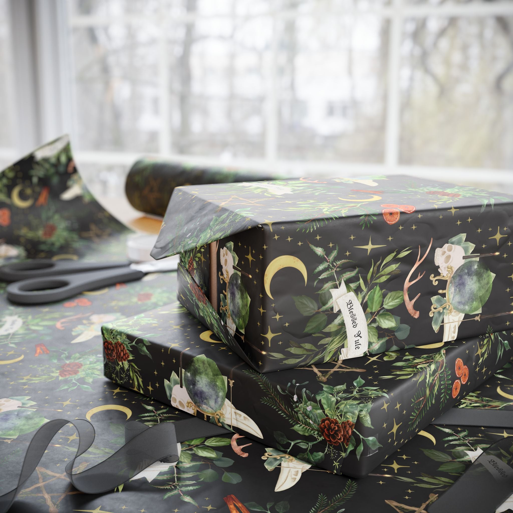 Blessed Yule Wrapping Paper