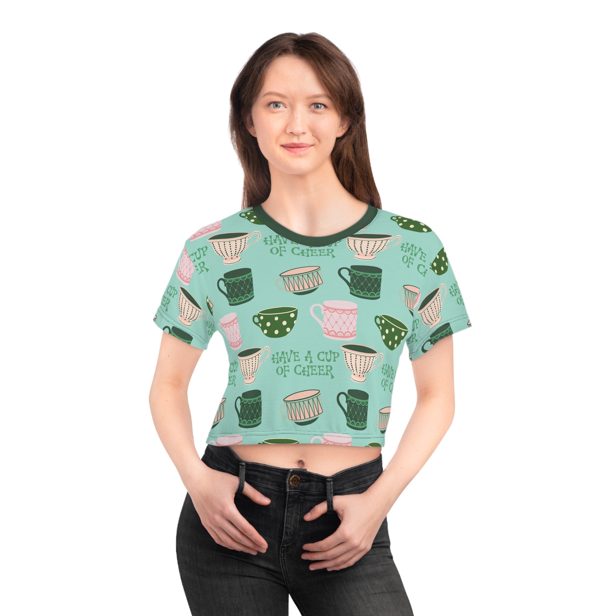 Cup of Cheer - MCM Inspired Christmas Crop Top