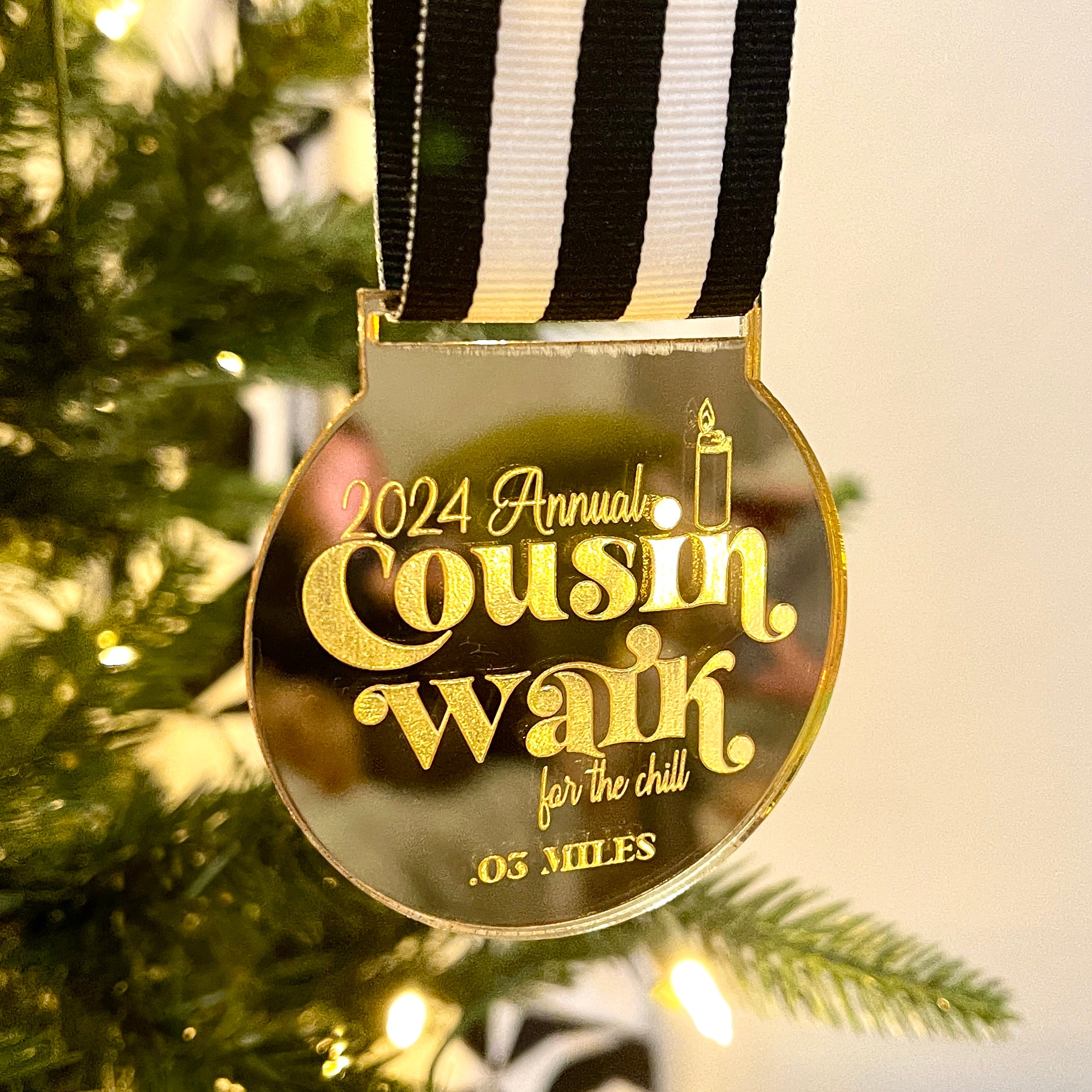 Cousin Walk 2024 Medal - Christmas Ornament